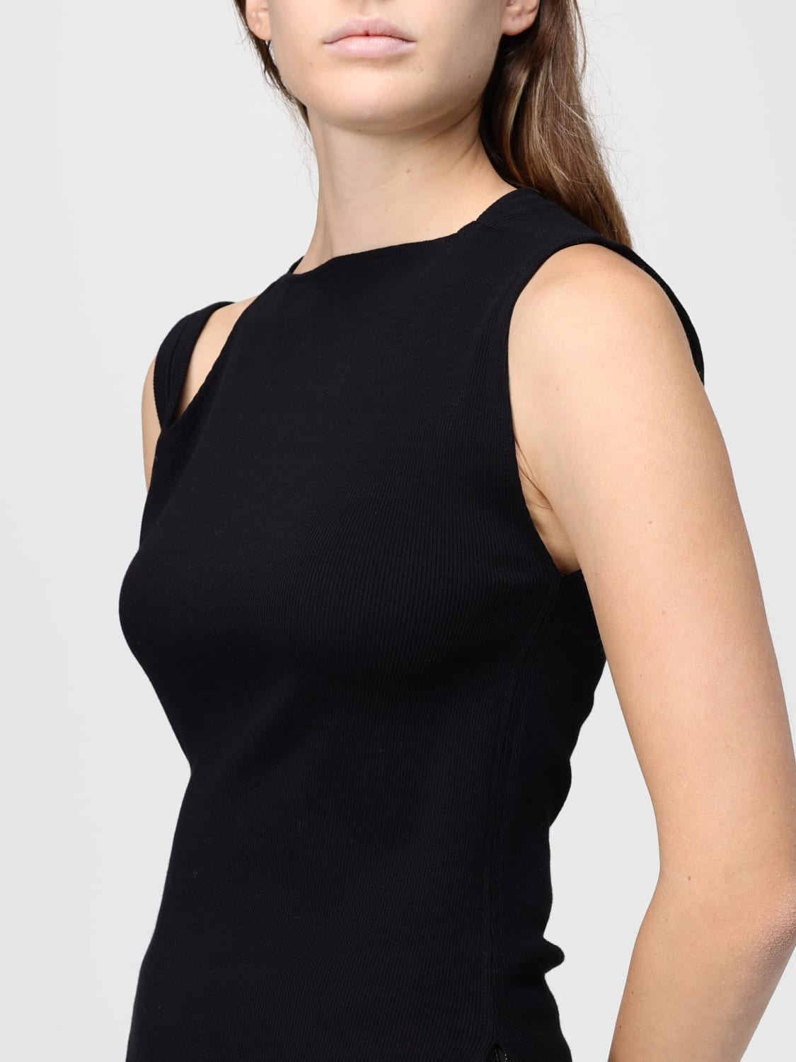 COURRÈGES TOP: Top woman CourrÈges, Black - Img 4