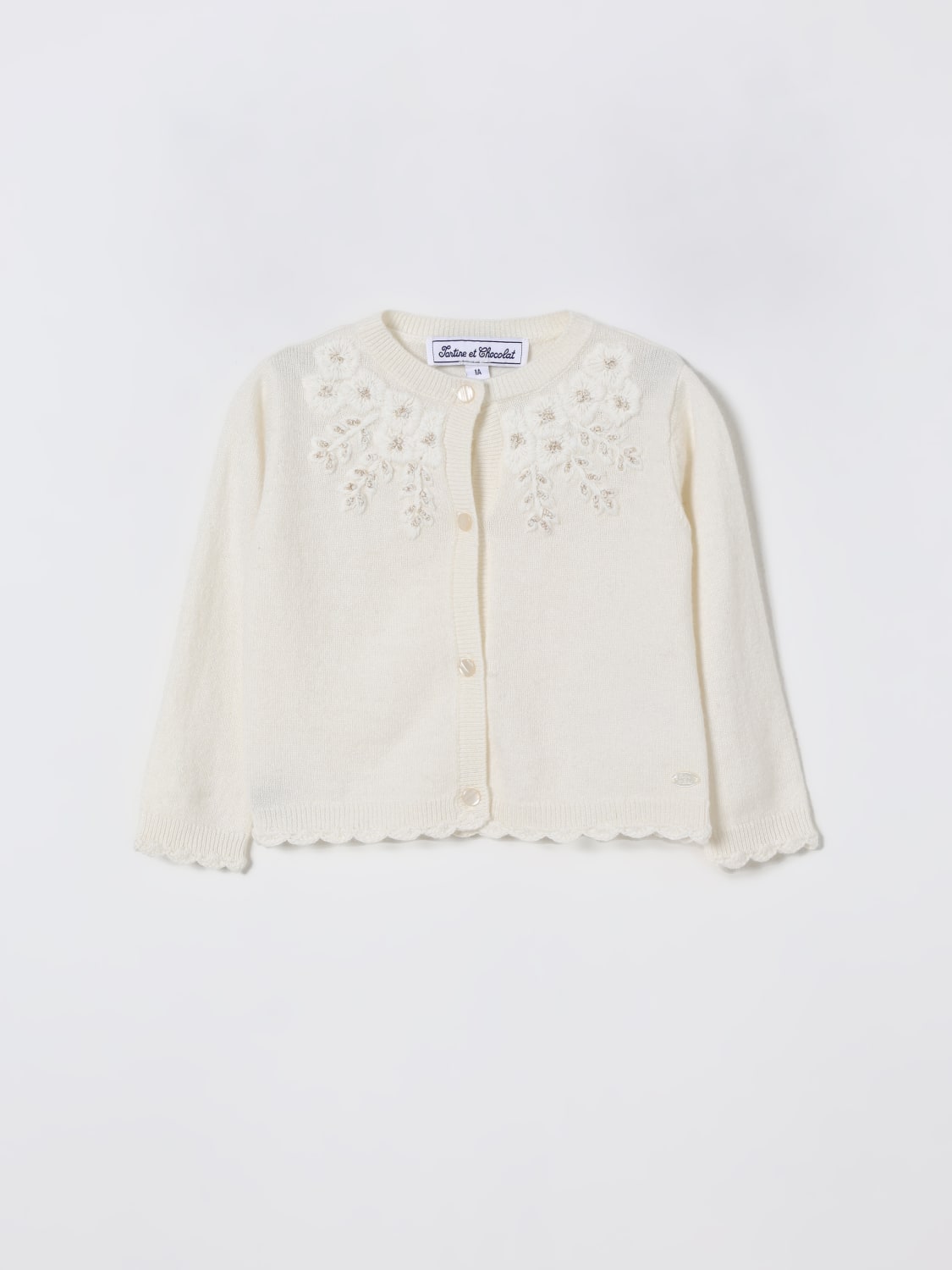TARTINE ET CHOCOLAT SWEATER: Sweater kids Tartine Et Chocolat, Pearl - Img 1