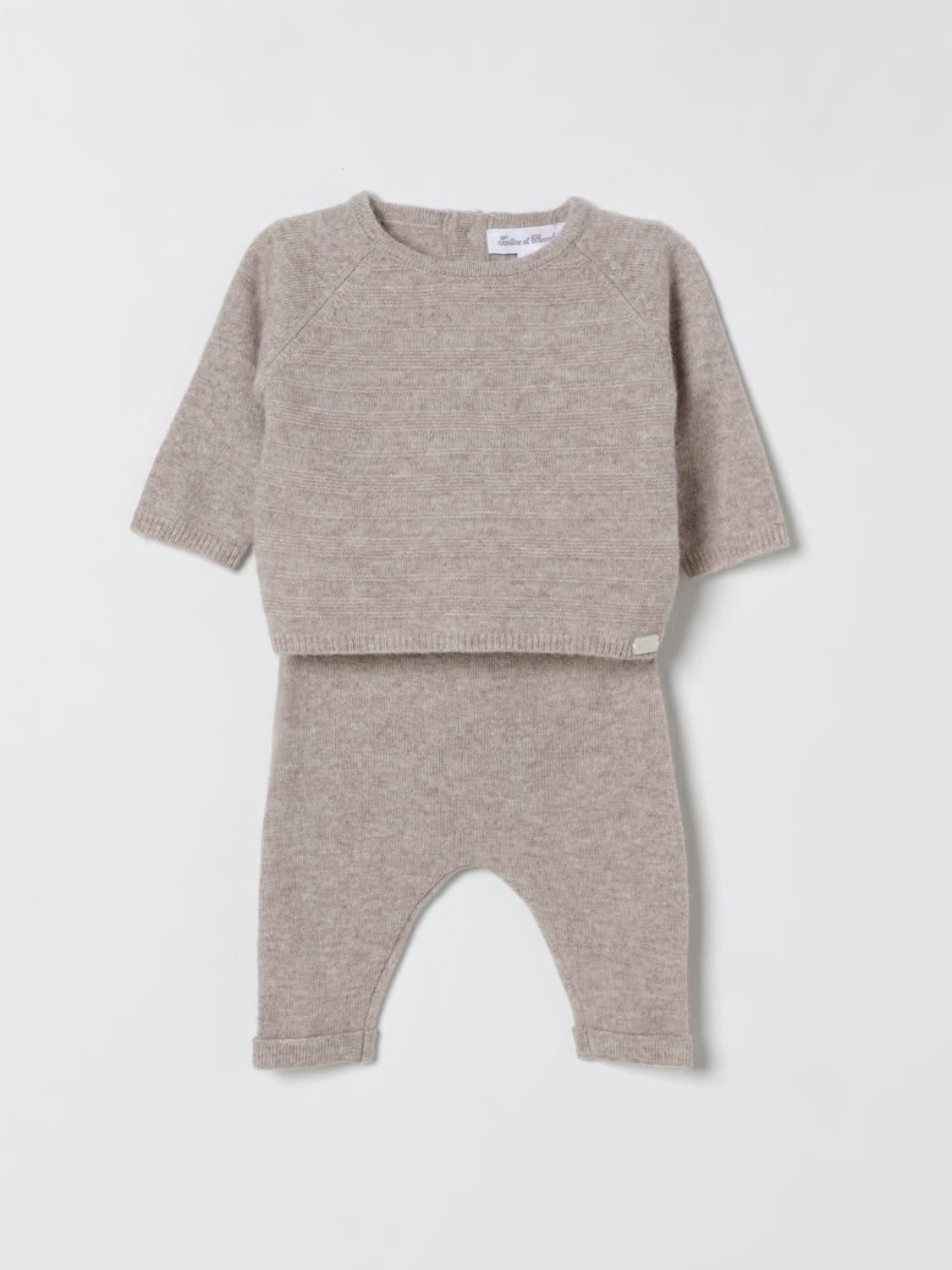 TARTINE ET CHOCOLAT JUMPSUIT: Romper kids Tartine Et Chocolat, Grey - Img 1