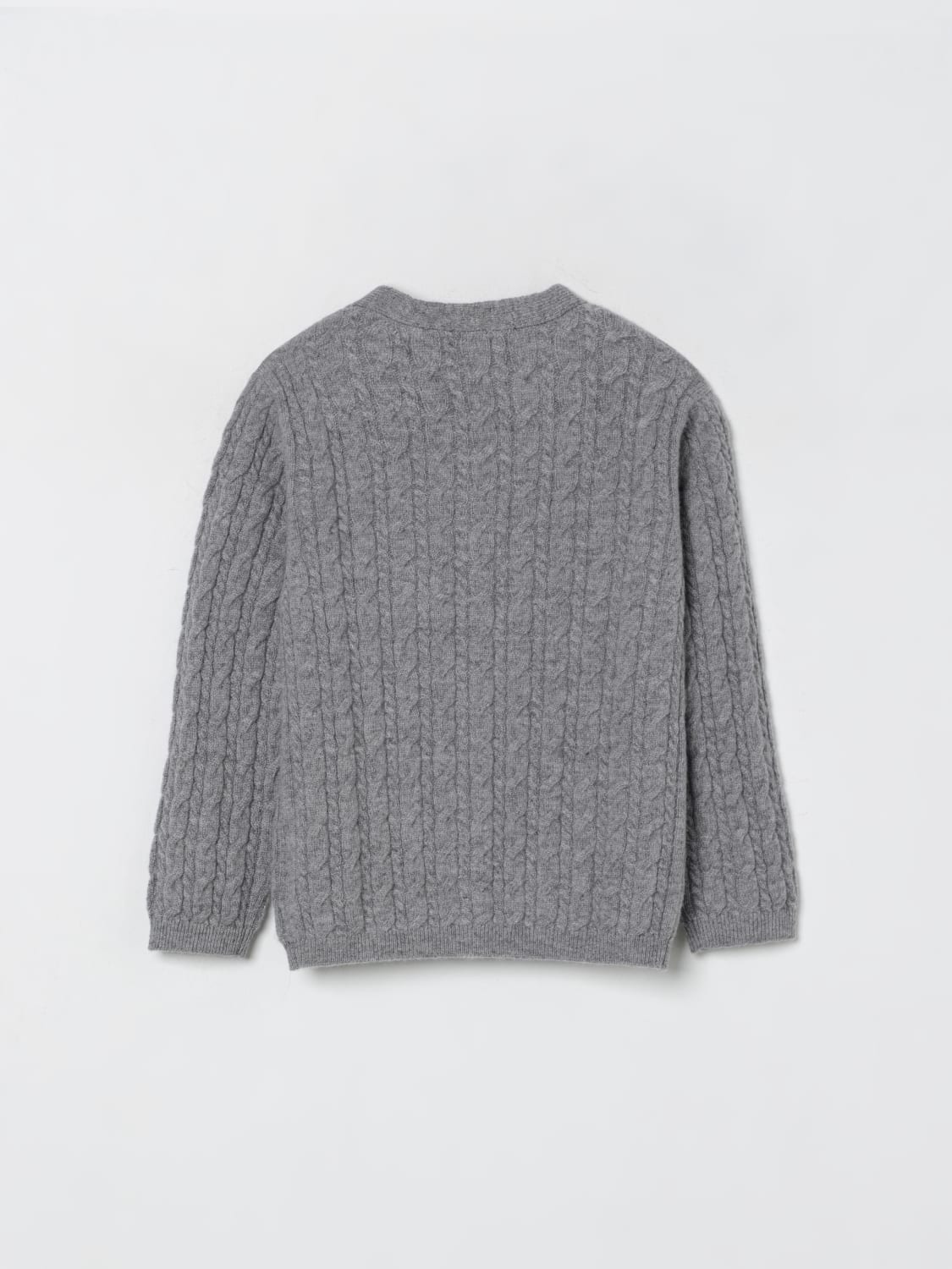 TARTINE ET CHOCOLAT MAGLIA: Cardigan Tartine Et Chocolat in misto lana , Grigio - Img 2