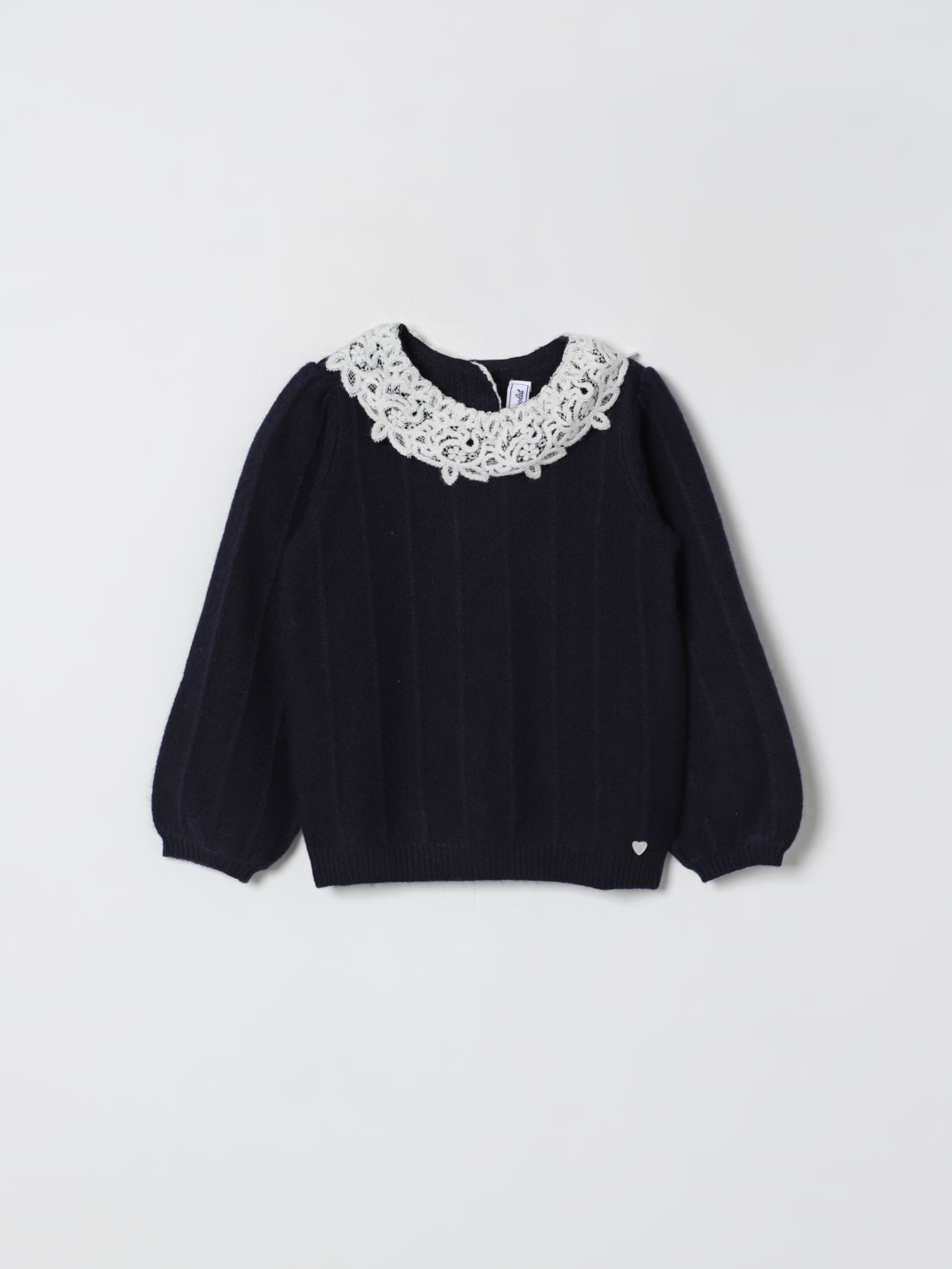 TARTINE ET CHOCOLAT SWEATER: Sweater kids Tartine Et Chocolat, Marine - Img 1