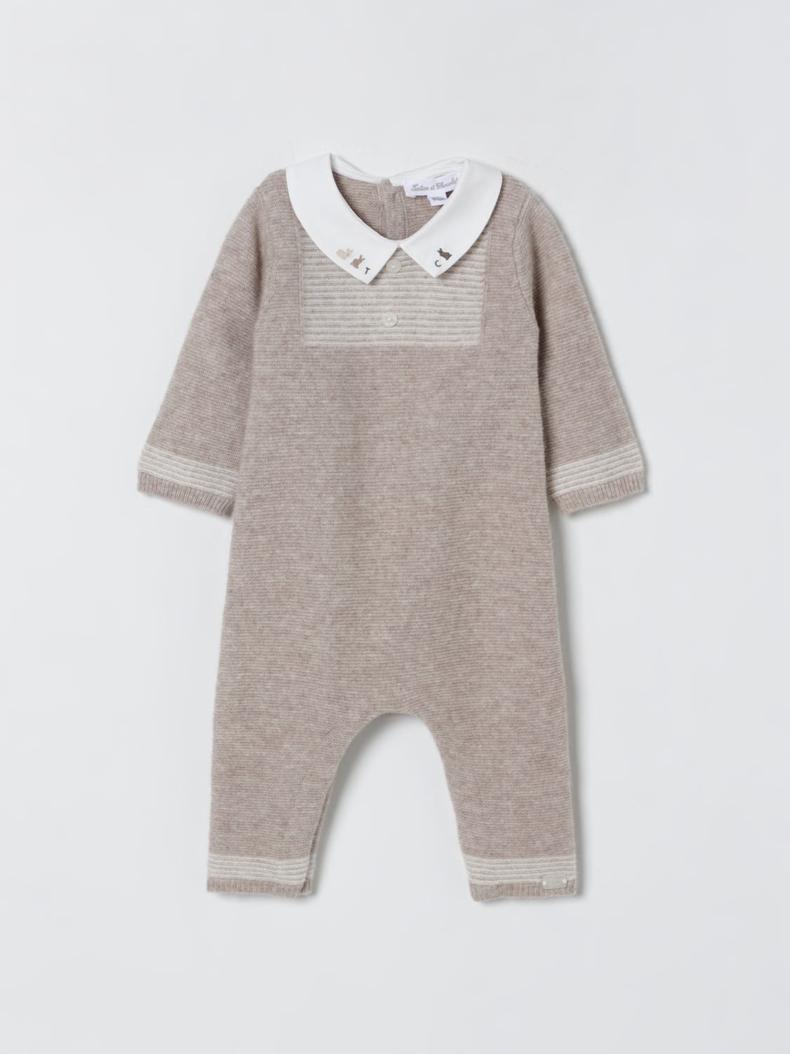 TARTINE ET CHOCOLAT TRACKSUIT: Romper kids Tartine Et Chocolat, Grey - Img 1