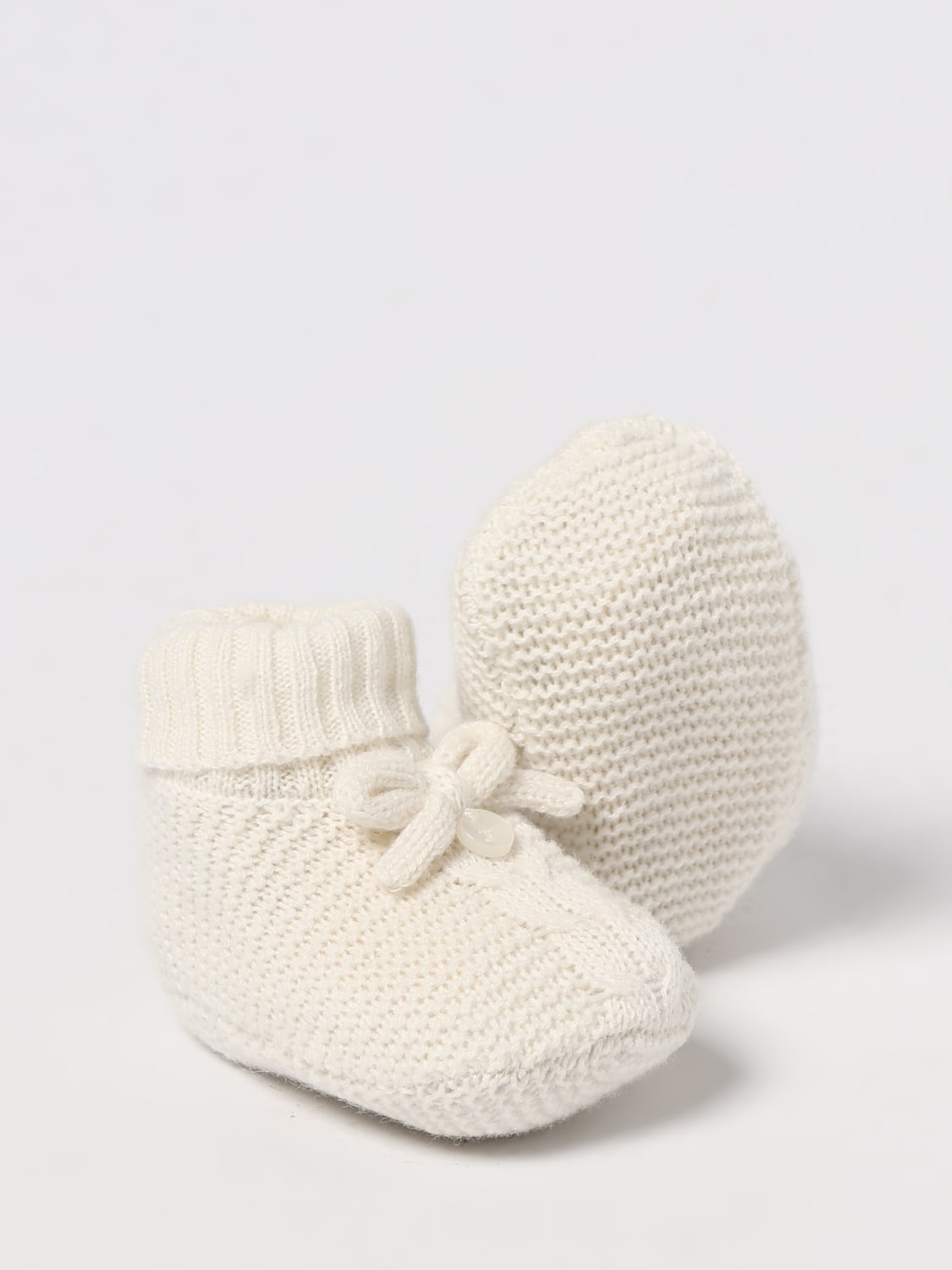 TARTINE ET CHOCOLAT CALZE: Calze da culla Tartine Et Chocolat in lana, Perla - Img 2