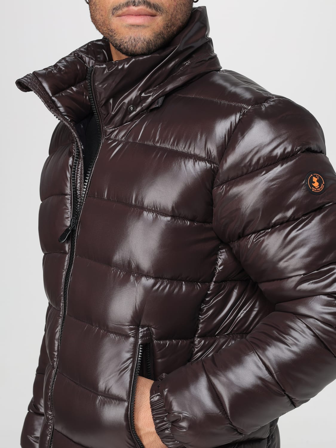 SAVE THE DUCK JACKE: Jacke herren Save The Duck, Braun - Img 4