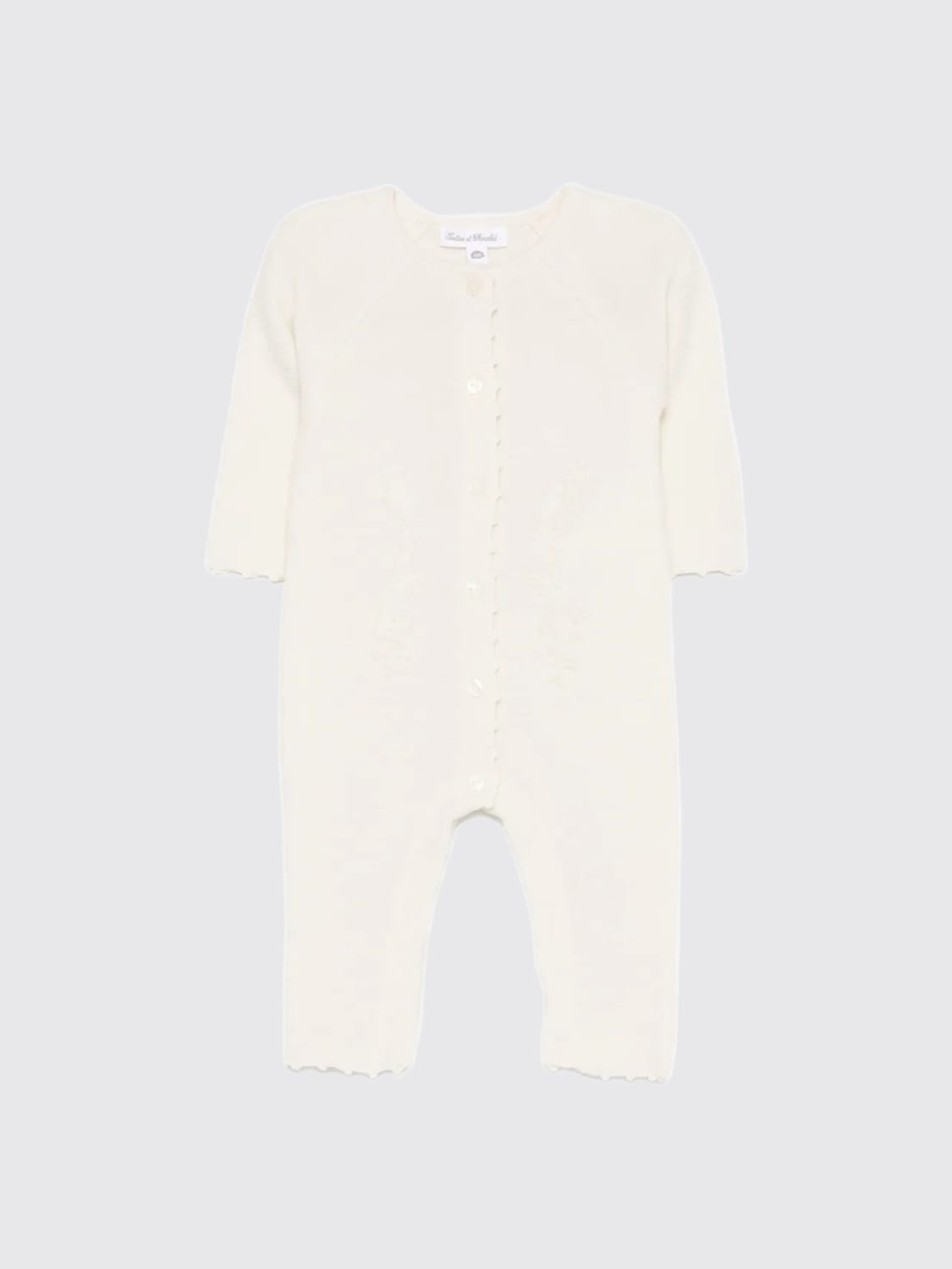 TARTINE ET CHOCOLAT TRACKSUIT: Romper kids Tartine Et Chocolat, White - Img 1