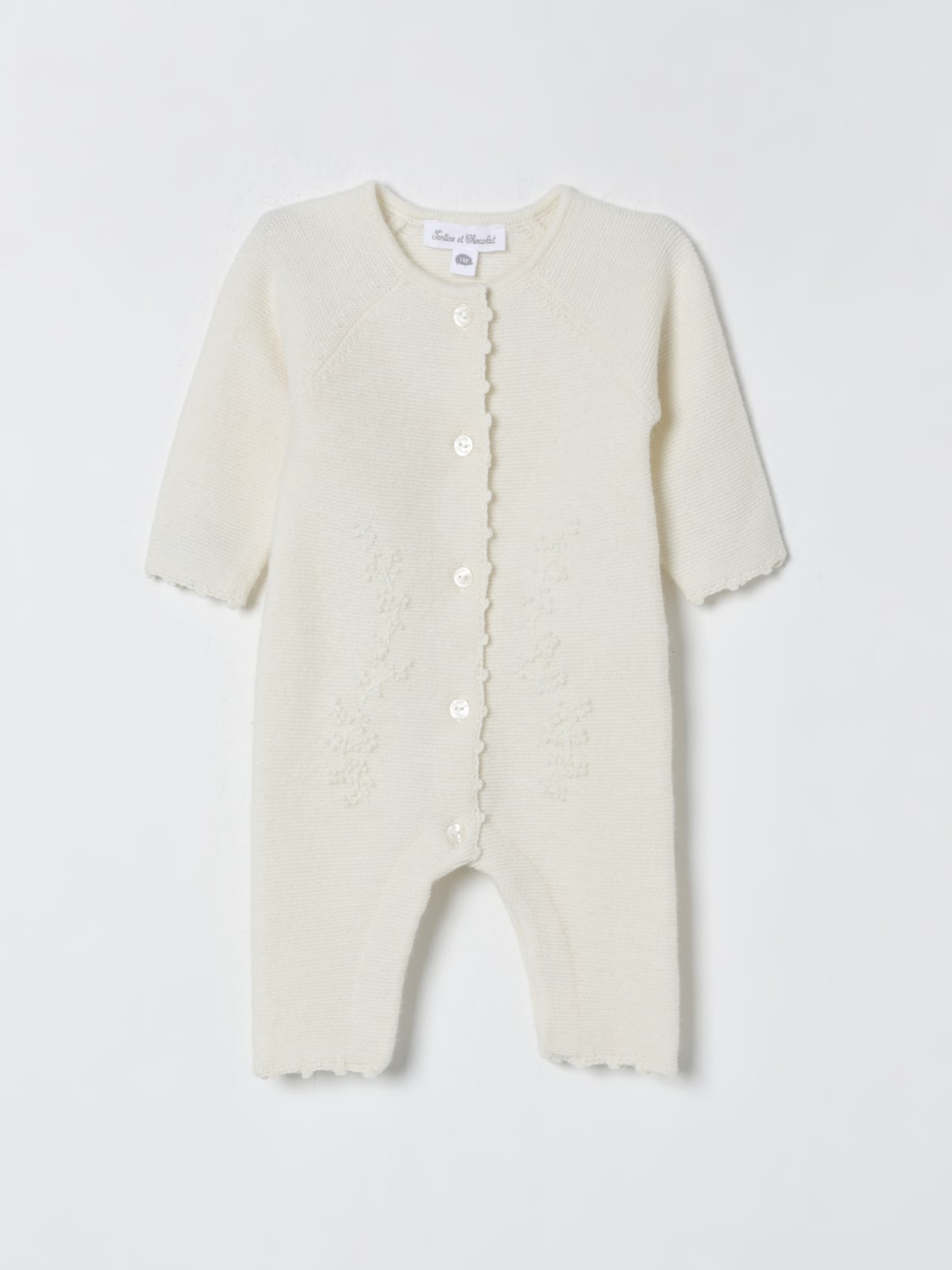 TARTINE ET CHOCOLAT TRACKSUIT: Romper kids Tartine Et Chocolat, Pearl - Img 1