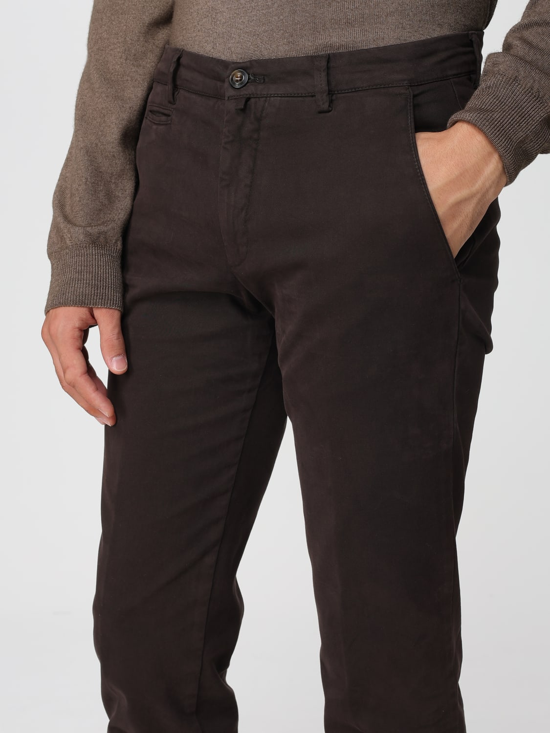 BRIGLIA 1949 PANTS: Pants men Briglia 1949, Brown - Img 3