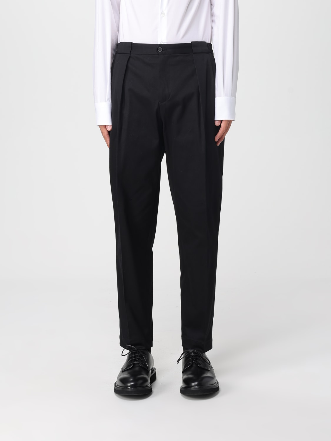 BRIGLIA 1949 PANTALONI: Pantalone sartoriale Briglia 1949 in cotone , Nero - Img 1