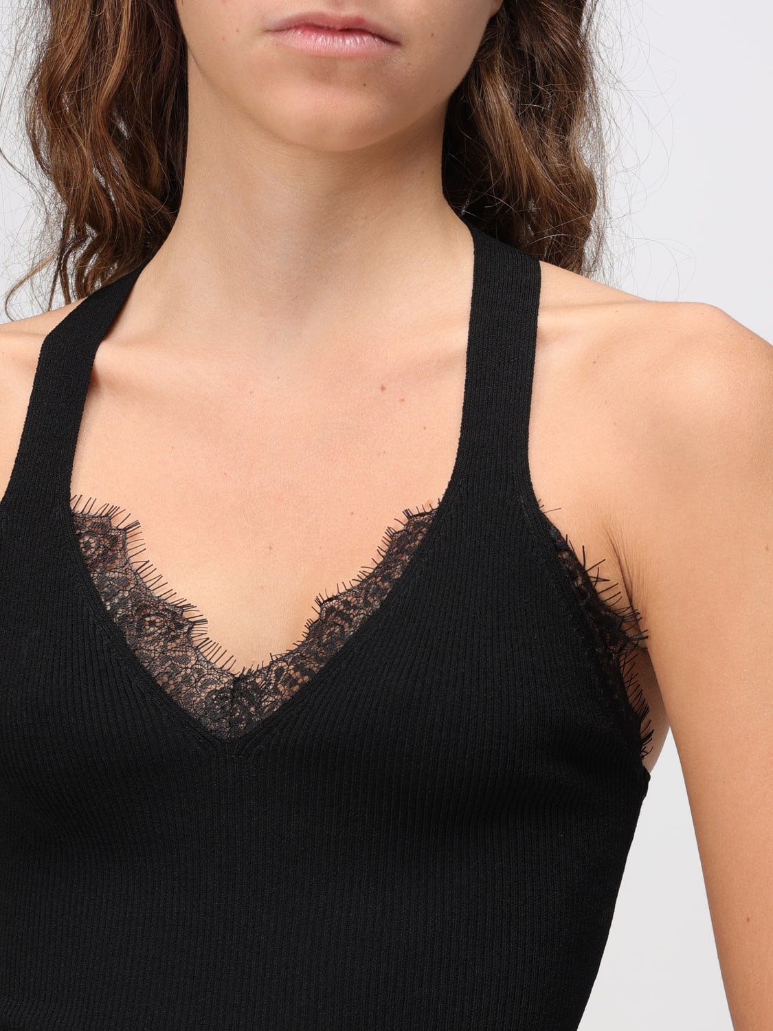 LIU JO TOP: Top woman Liu Jo, Black - Img 3