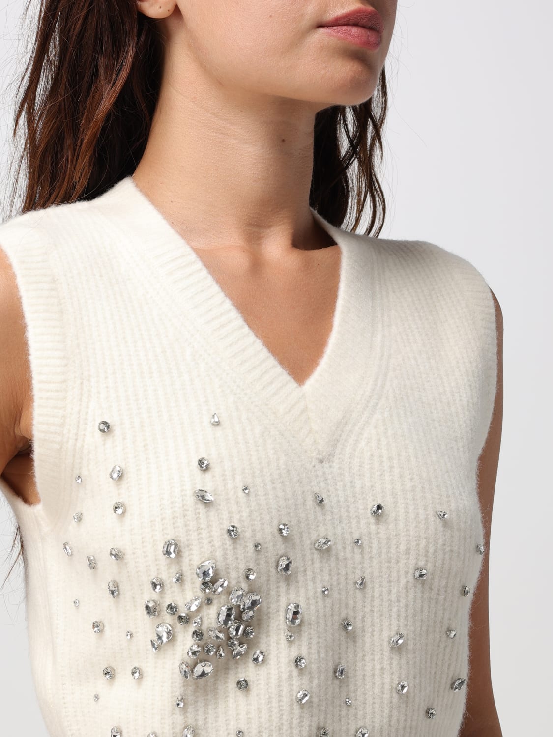 LIU JO TOP: Top woman Liu Jo, White - Img 3