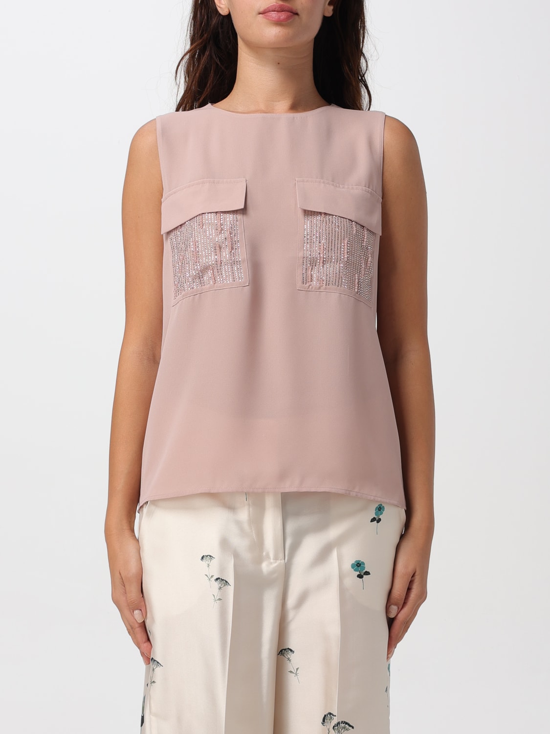 LIU JO TOP: Top woman Liu Jo, Blush Pink - Img 1
