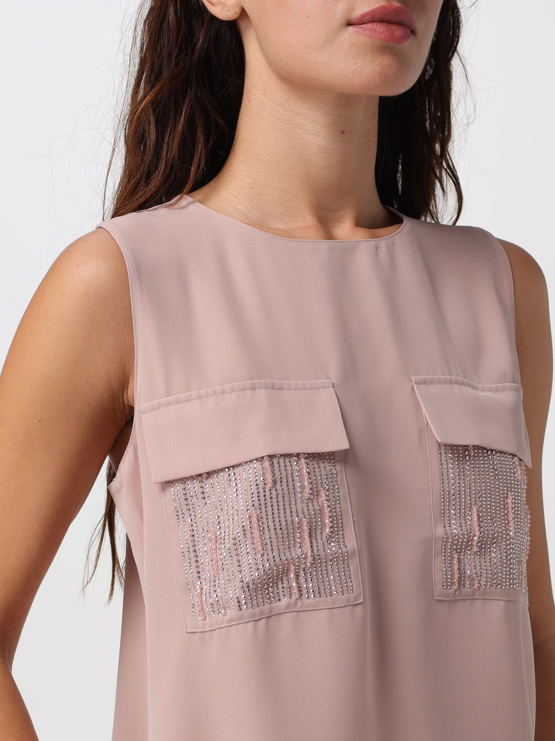 LIU JO TOP: Top woman Liu Jo, Blush Pink - Img 3