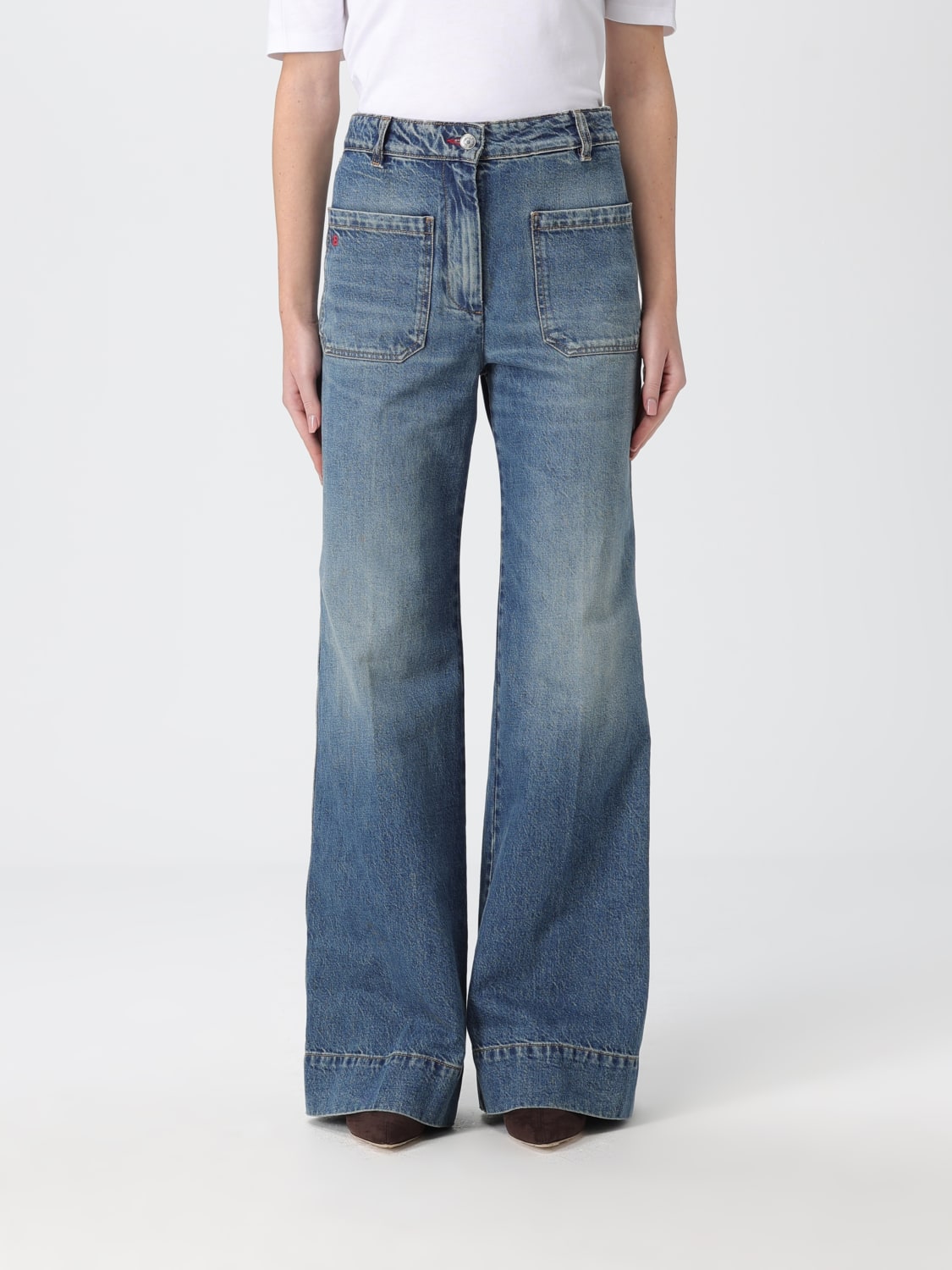 VICTORIA VICTORIA BECKHAM VAQUEROS: Vaquero mujer Victoria Victoria Beckham, Denim - Img 1