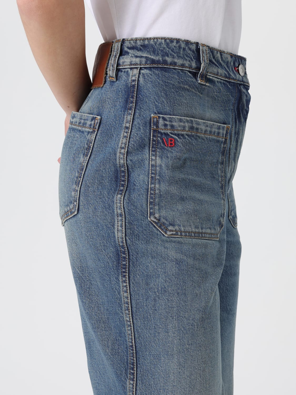 VICTORIA VICTORIA BECKHAM VAQUEROS: Vaquero mujer Victoria Victoria Beckham, Denim - Img 5