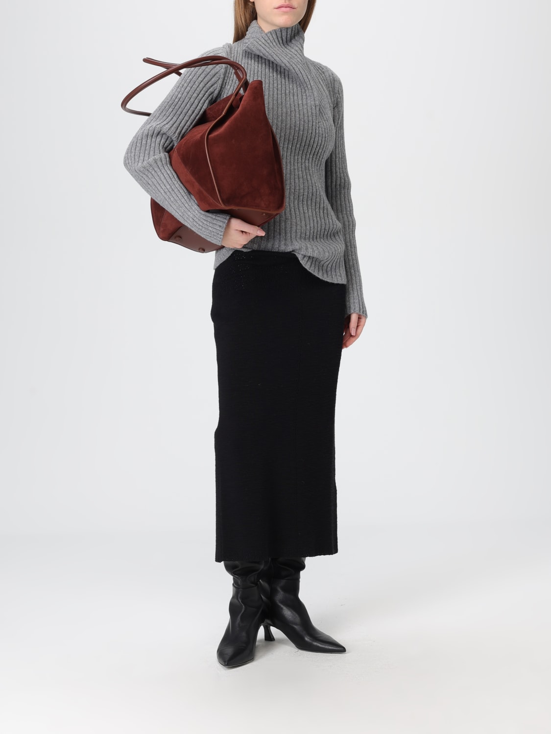 VICTORIA VICTORIA BECKHAM BOLSO DE HOMBRO: Bolso de hombro mujer Victoria Victoria Beckham, Marrón - Img 2