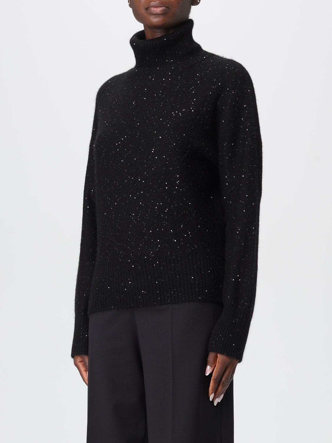 FABIANA FILIPPI PULLOVER: Pullover damen Fabiana Filippi, Schwarz - Img 3