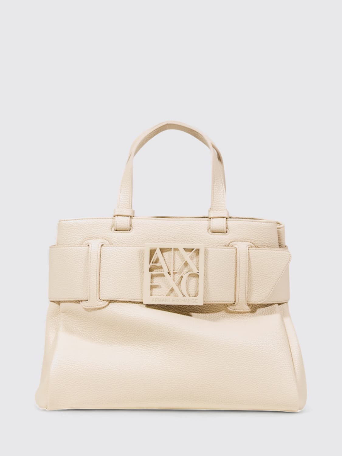 ARMANI EXCHANGE SAC À MAIN: Sac porté main femme Armani Exchange, Crème - Img 1