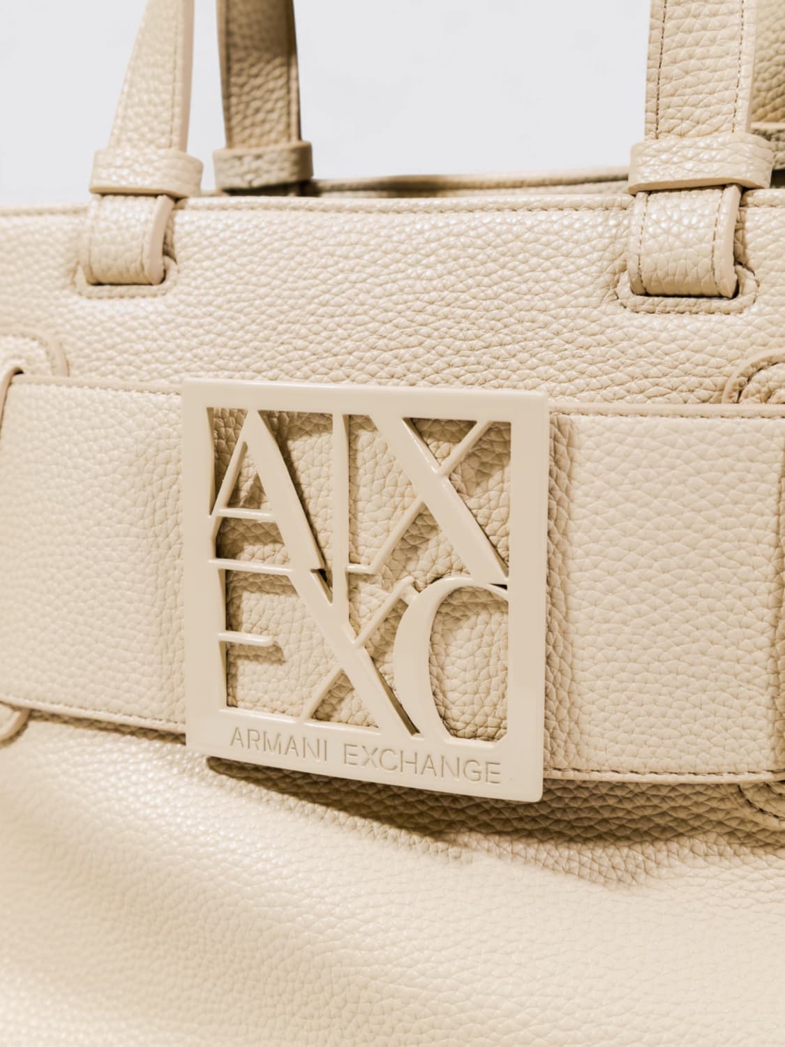 ARMANI EXCHANGE SAC À MAIN: Sac porté main femme Armani Exchange, Crème - Img 2