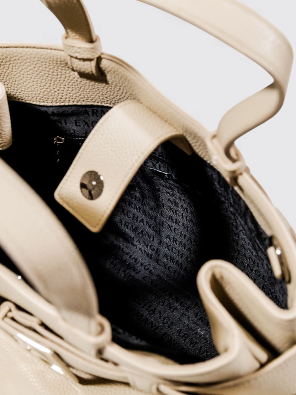 ARMANI EXCHANGE SAC À MAIN: Sac porté main femme Armani Exchange, Crème - Img 4