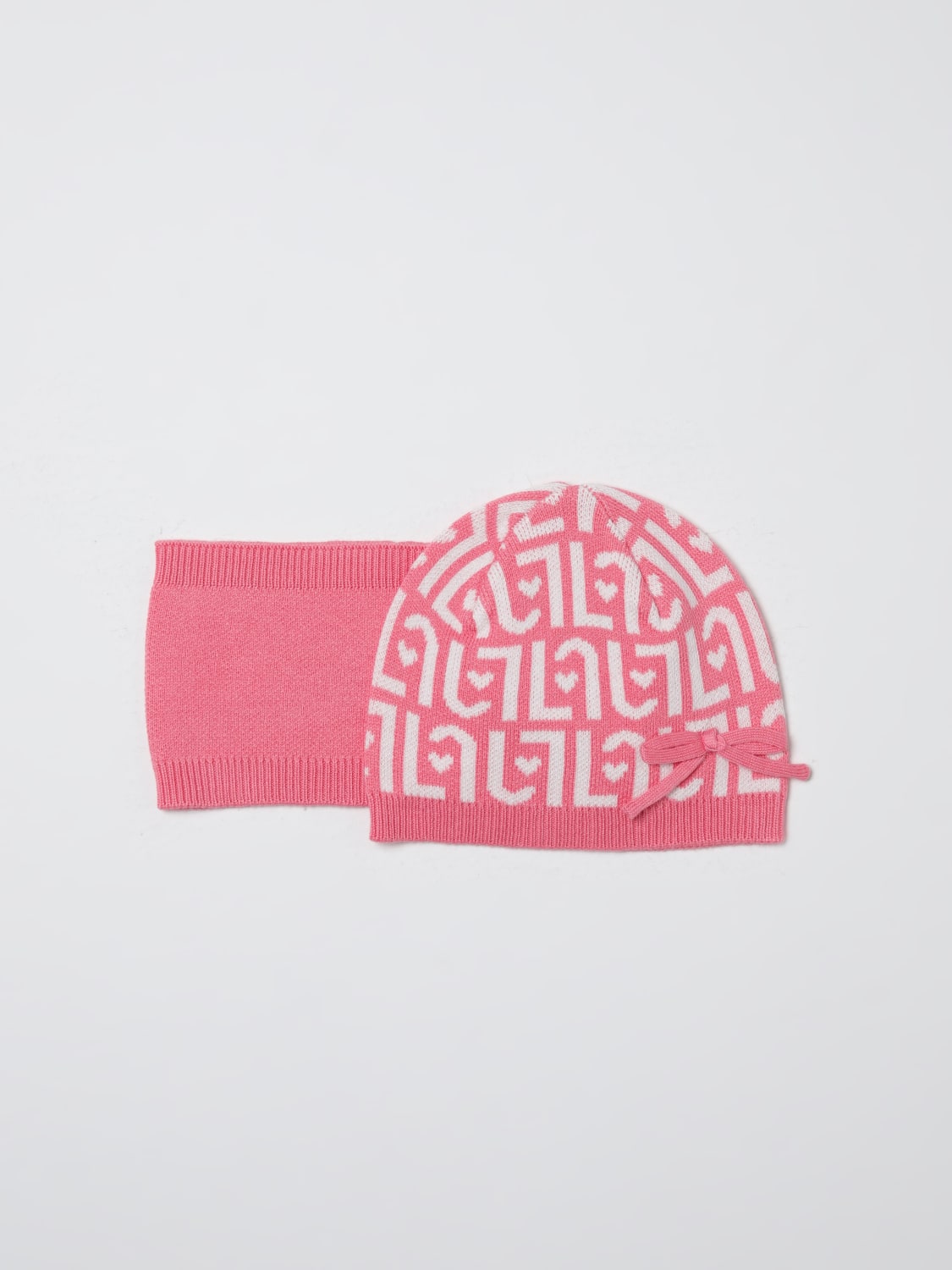 LIU JO HAT: Boy's scarf kids Liu Jo, Pink - Img 1
