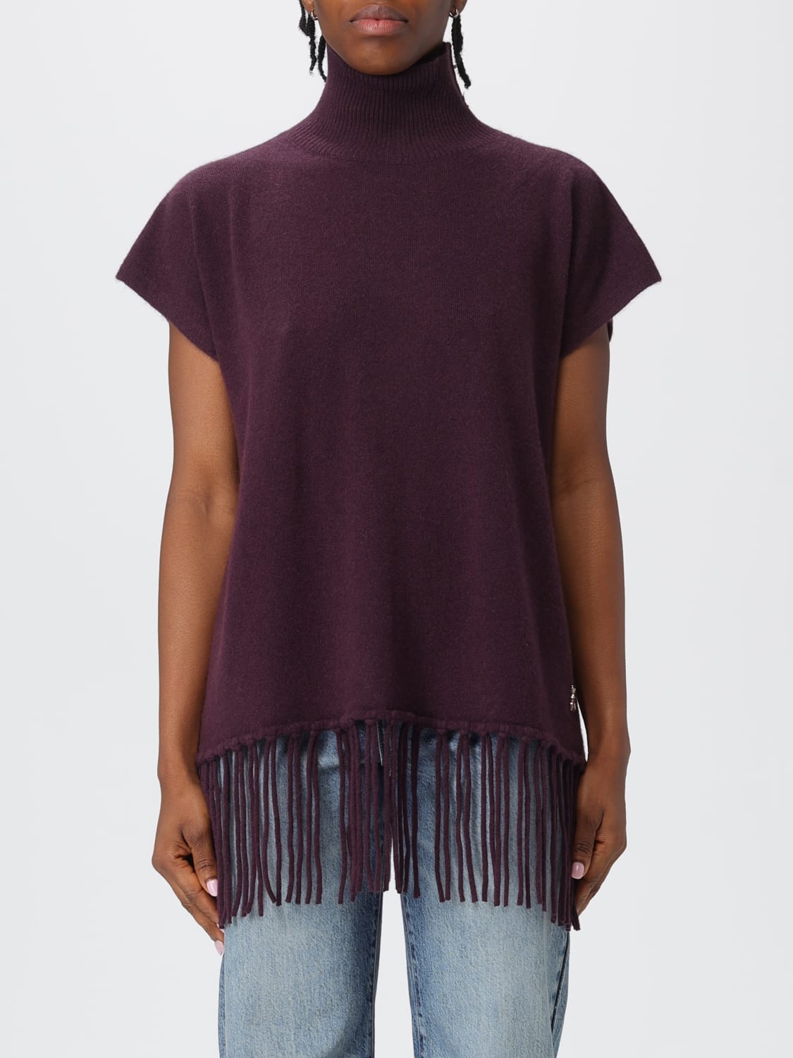 PATRIZIA PEPE JUMPER: Jacket woman Patrizia Pepe, Burgundy - Img 1