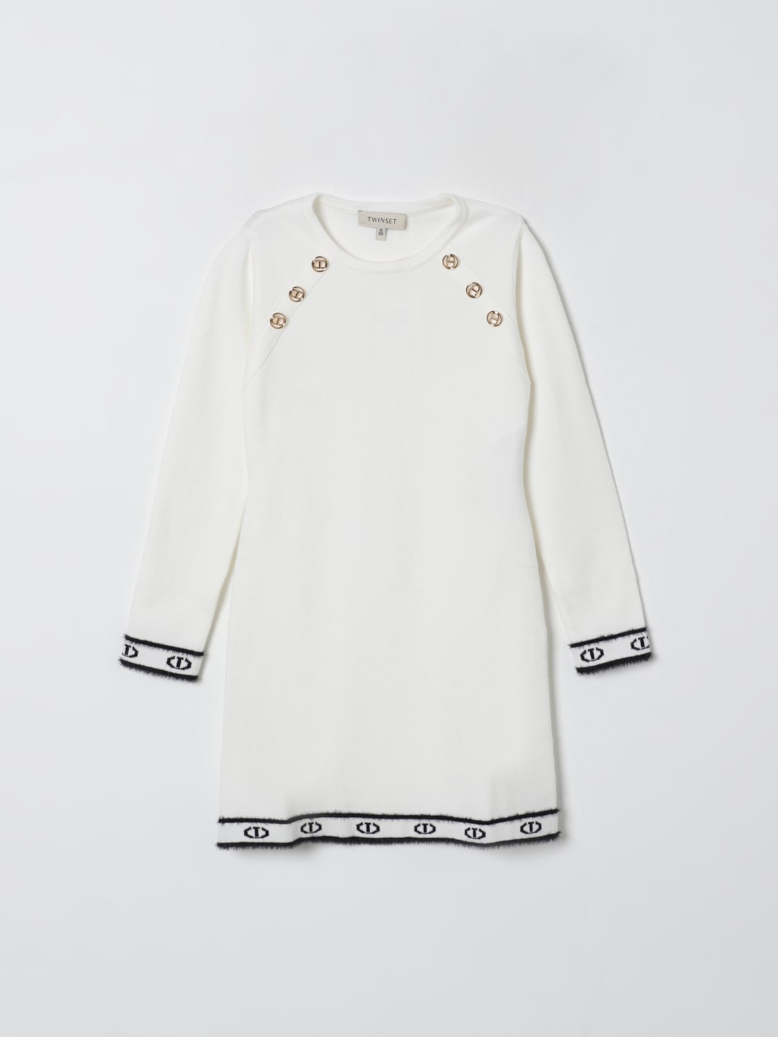 TWINSET ROBE: Robe enfant Twinset, Blanc - Img 1