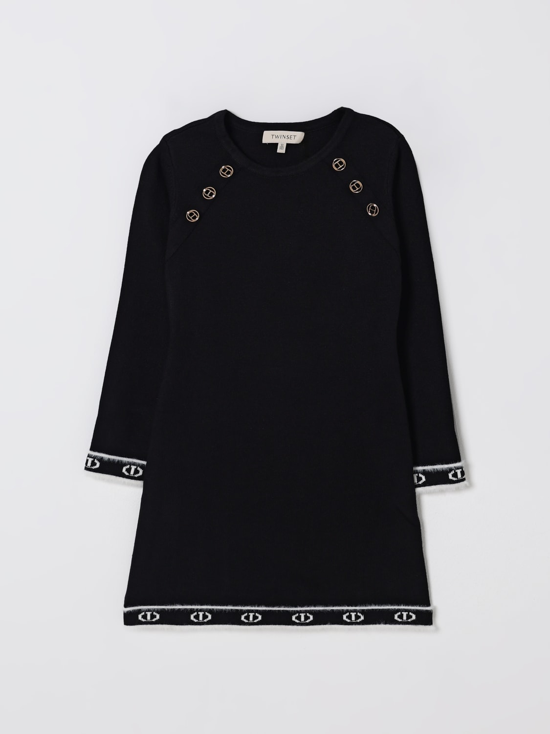 TWINSET ROBE: Robe enfant Twinset, Noir - Img 1