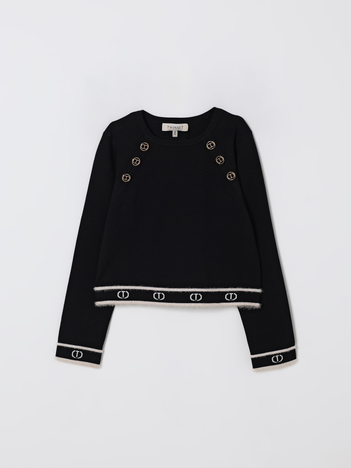 TWINSET SWEATER: Sweater kids Twinset, Black - Img 1