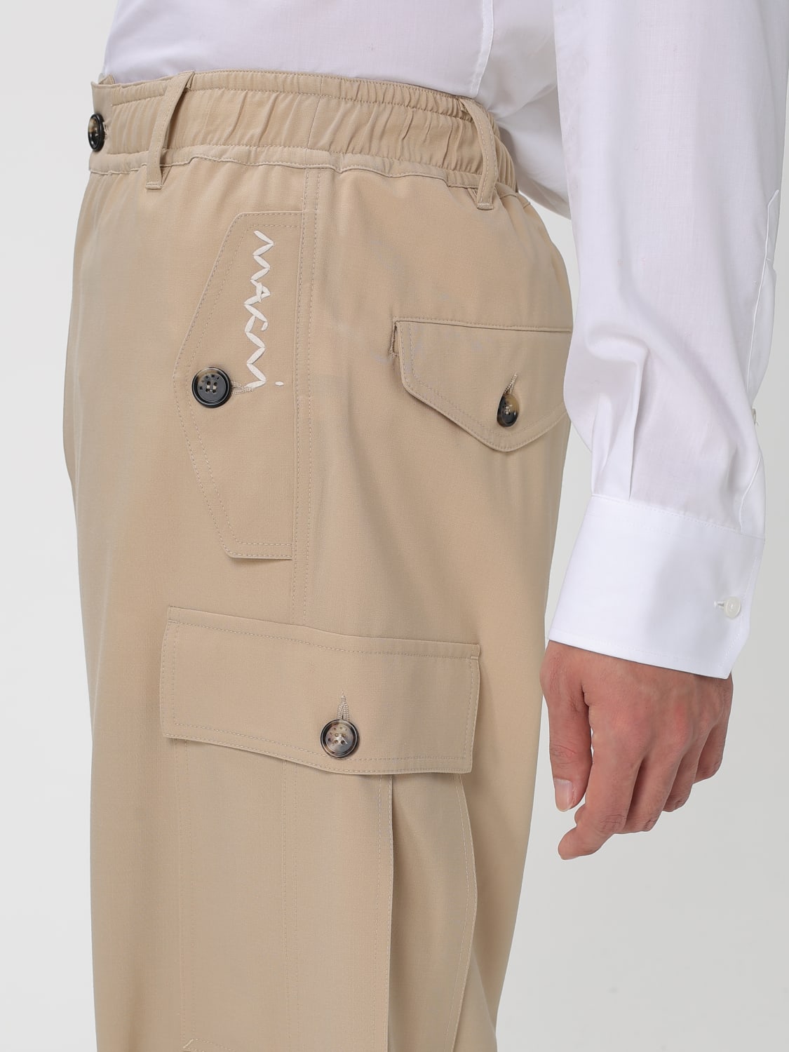 MARNI PANTALONES: Pantalón hombre Marni, Marrón - Img 5