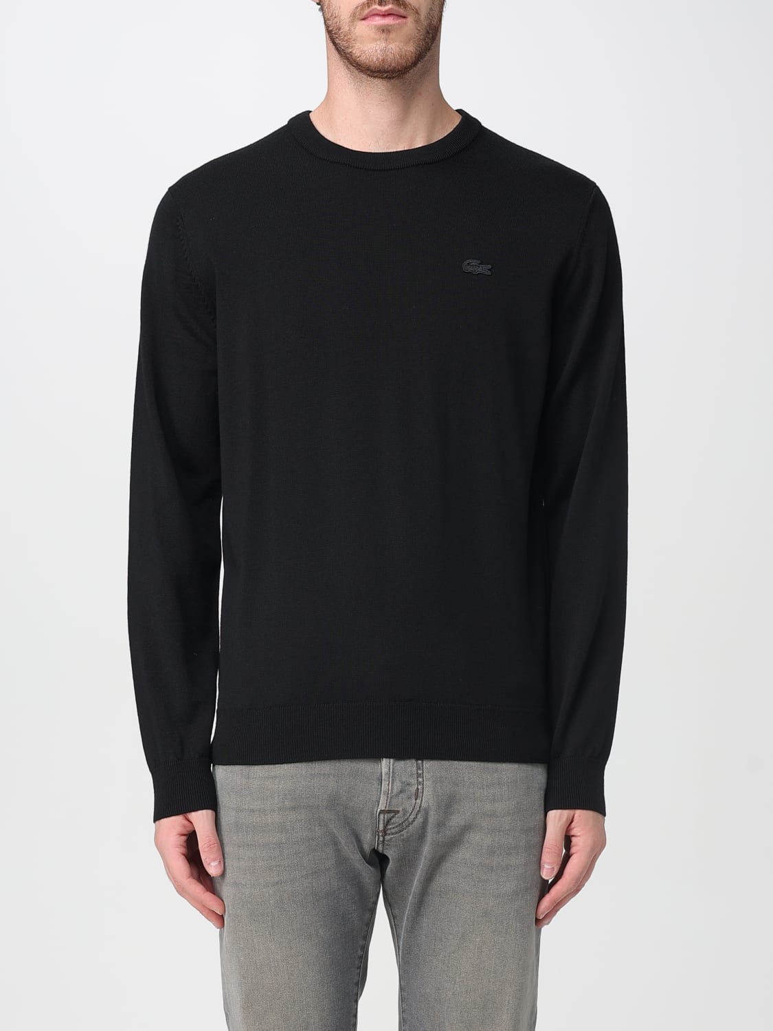 LACOSTE SWEATER: Sweater men Lacoste, Black - Img 1