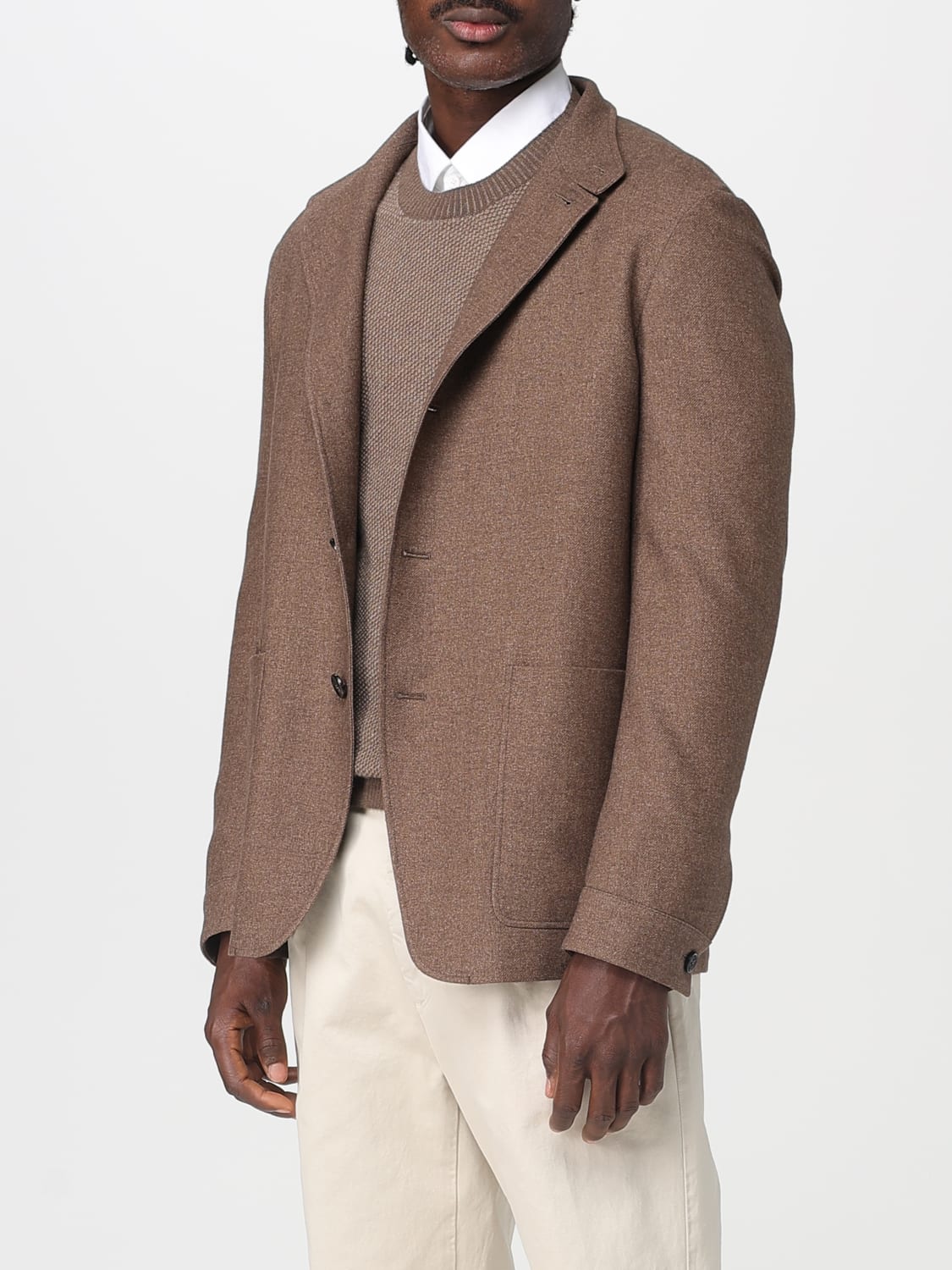 ZEGNA BLAZER: Jacket men Zegna, Brown - Img 4