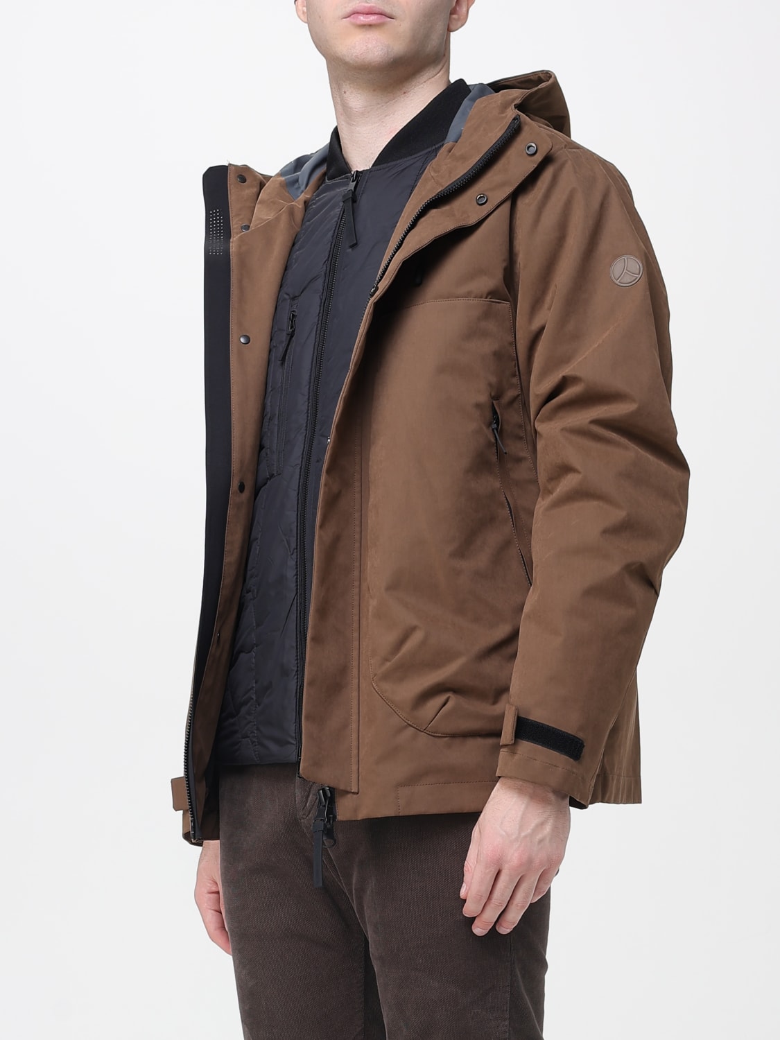 PEOPLE OF SHIBUYA ПАЛЬТО: Куртка Мужское People Of Shibuya, Коричневый - Img 3