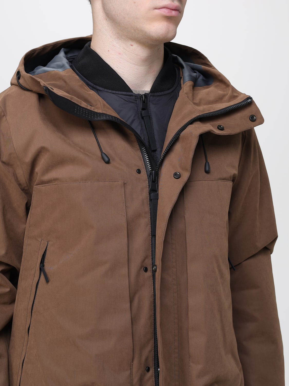 PEOPLE OF SHIBUYA ПАЛЬТО: Куртка Мужское People Of Shibuya, Коричневый - Img 4