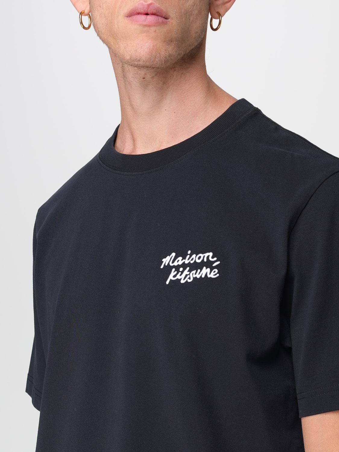 MAISON KITSUNÉ T-SHIRT: T-shirt men Maison KitsunÉ, Black - Img 3