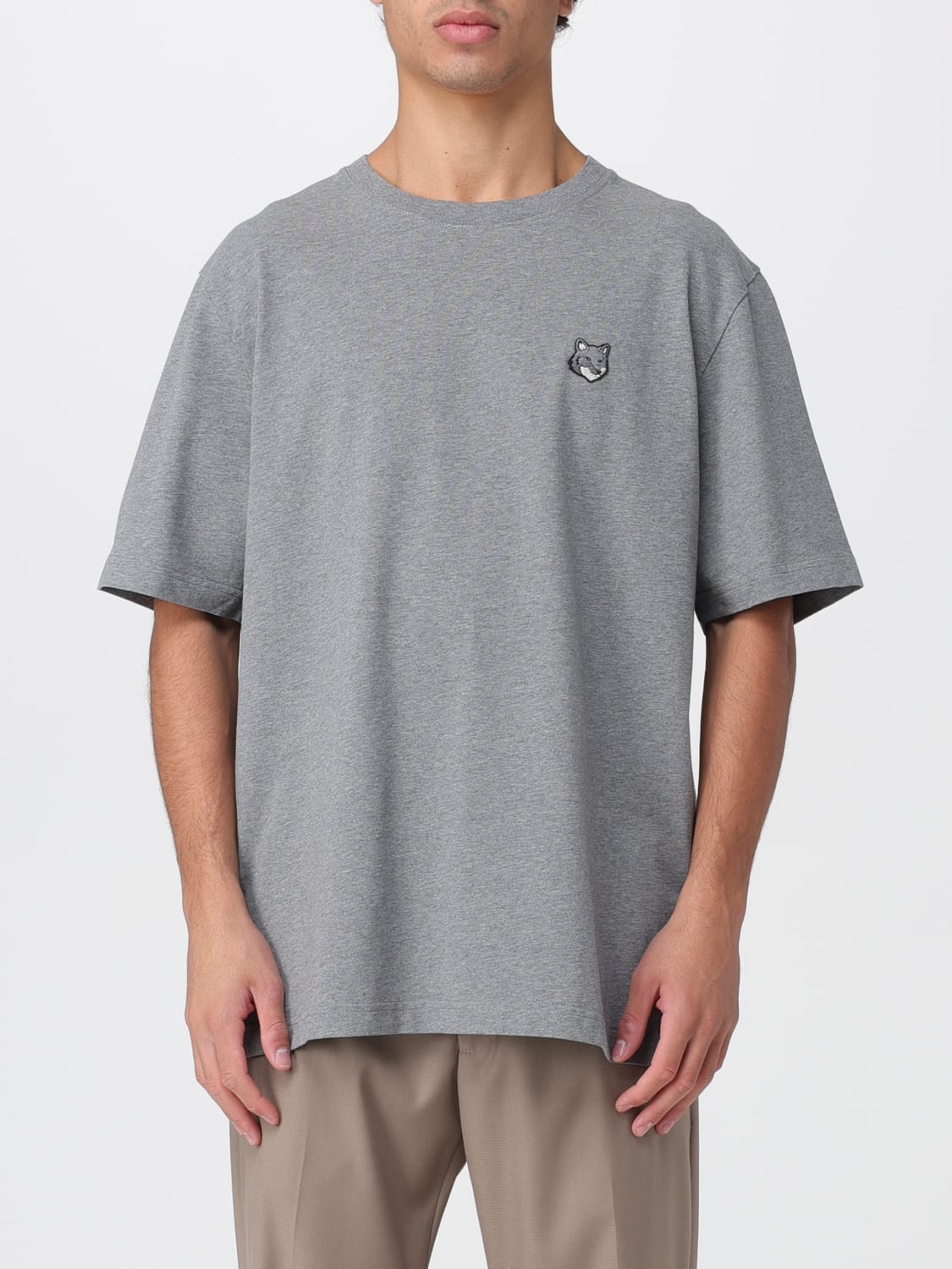 MAISON KITSUNÉ T-SHIRT: Sweater men Maison KitsunÉ, Grey - Img 1