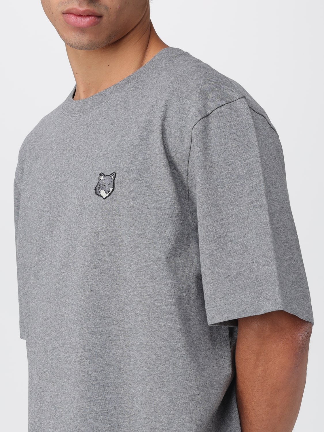 MAISON KITSUNÉ T-SHIRT: Sweater men Maison KitsunÉ, Grey - Img 3