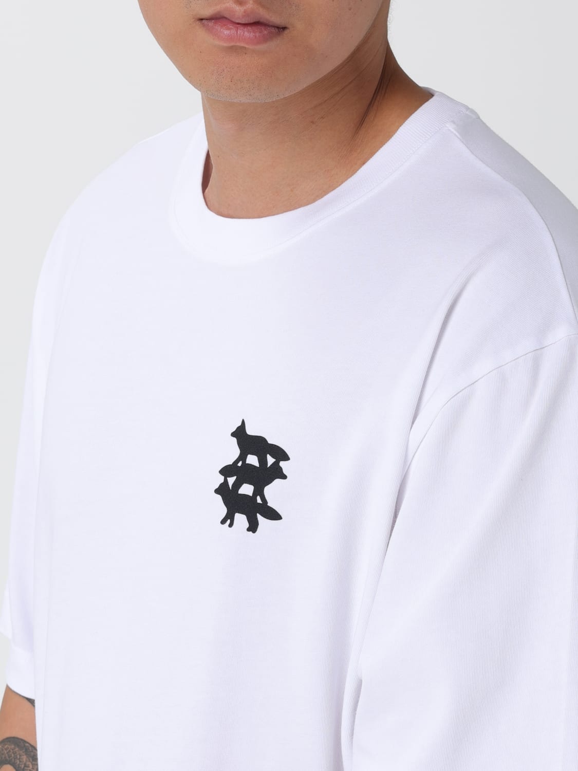 MAISON KITSUNÉ CAMISETA: Camiseta hombre Maison KitsunÉ, Blanco - Img 3