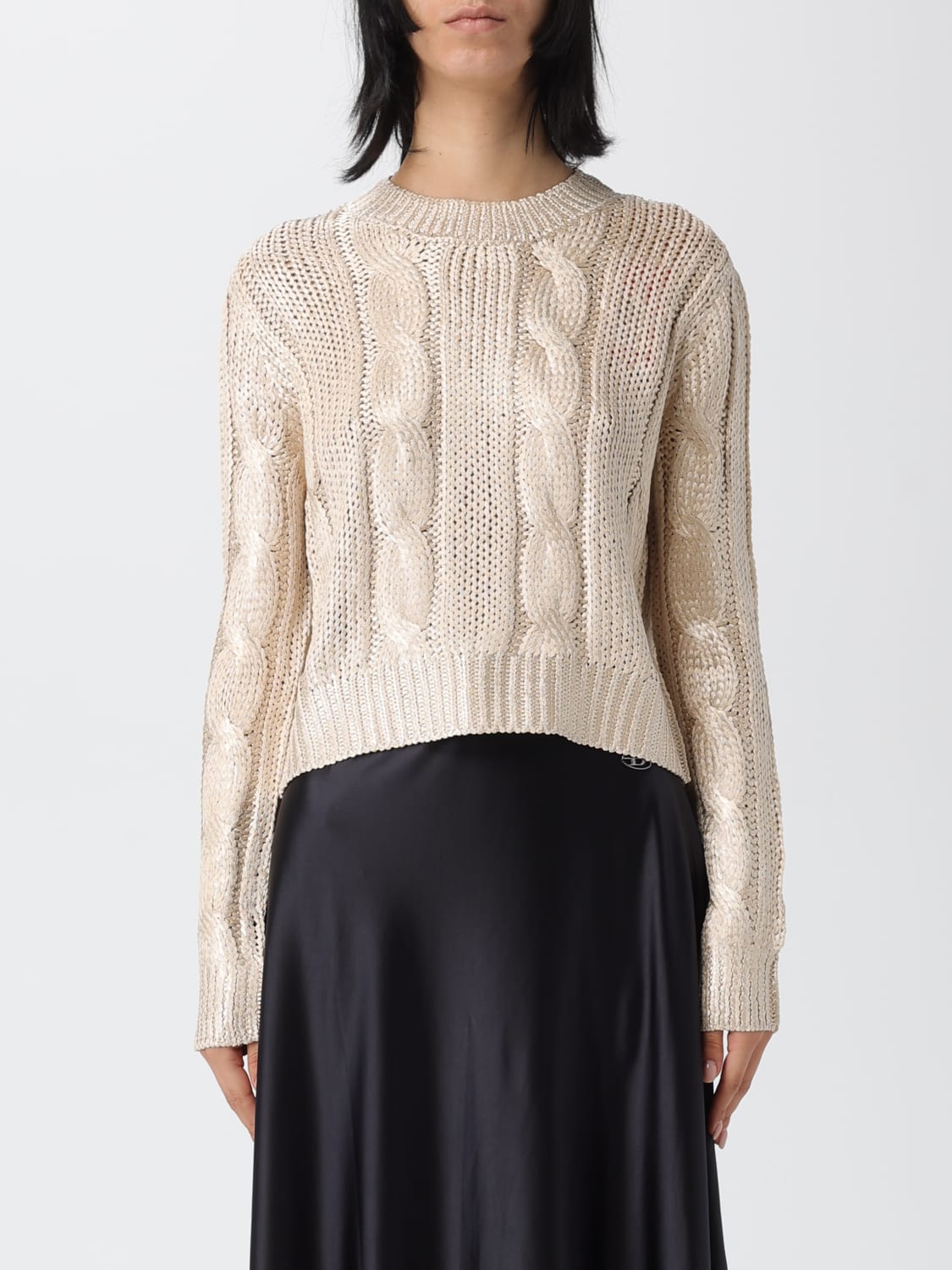 DIESEL SWEATER: Shirt woman Diesel, Brown - Img 1