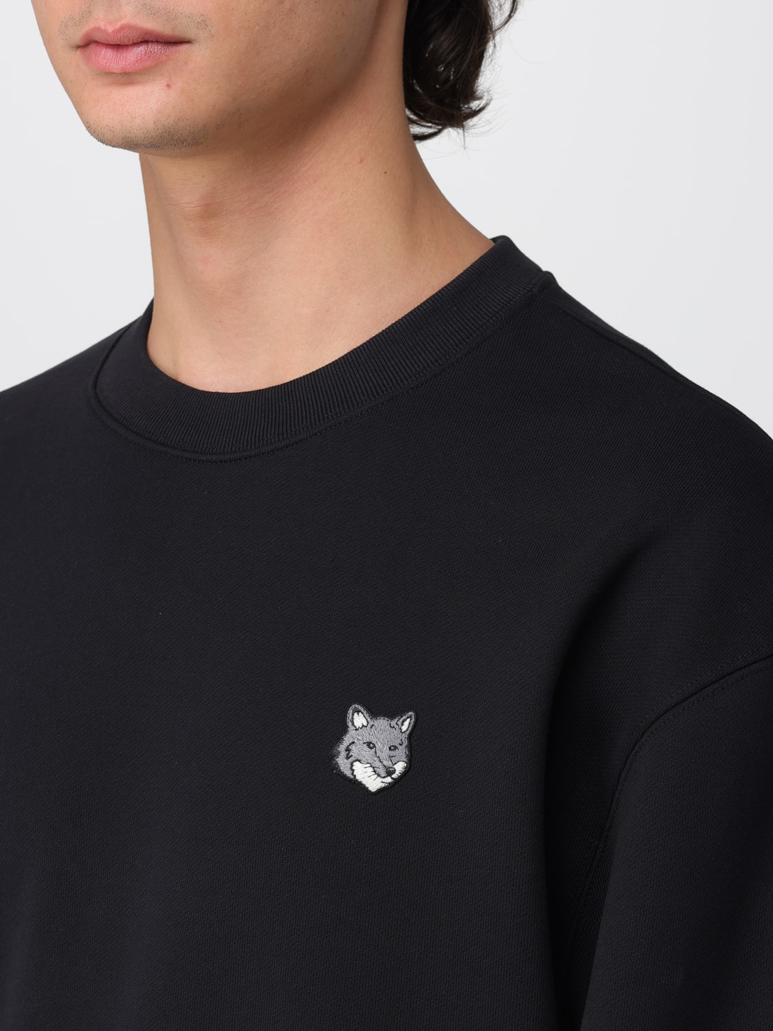 MAISON KITSUNÉ SWEATSHIRT: Sweatshirt herren Maison KitsunÉ, Schwarz - Img 3