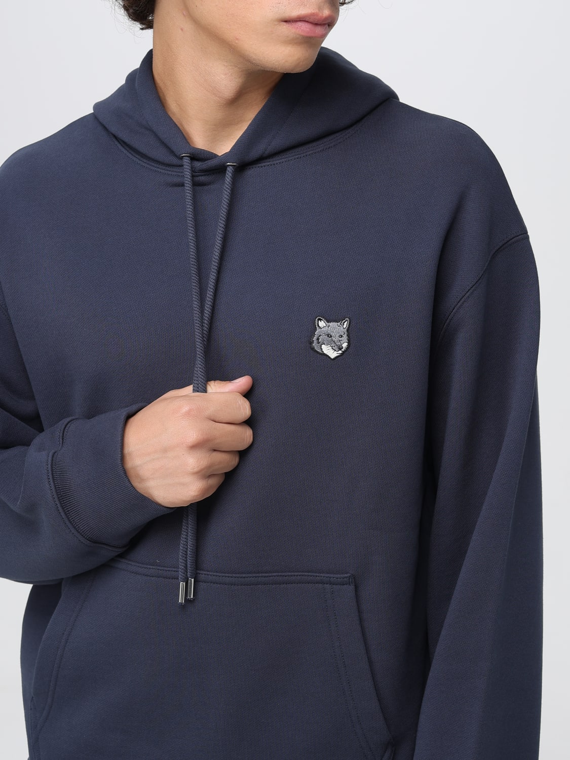 MAISON KITSUNÉ SWEATSHIRT: Sweatshirt men Maison KitsunÉ, Blue - Img 3