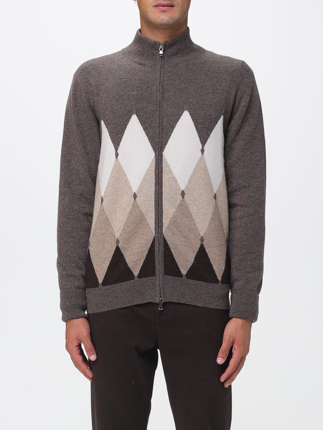 BALLANTYNE PULL: Cardigan homme Ballantyne, Marron - Img 1