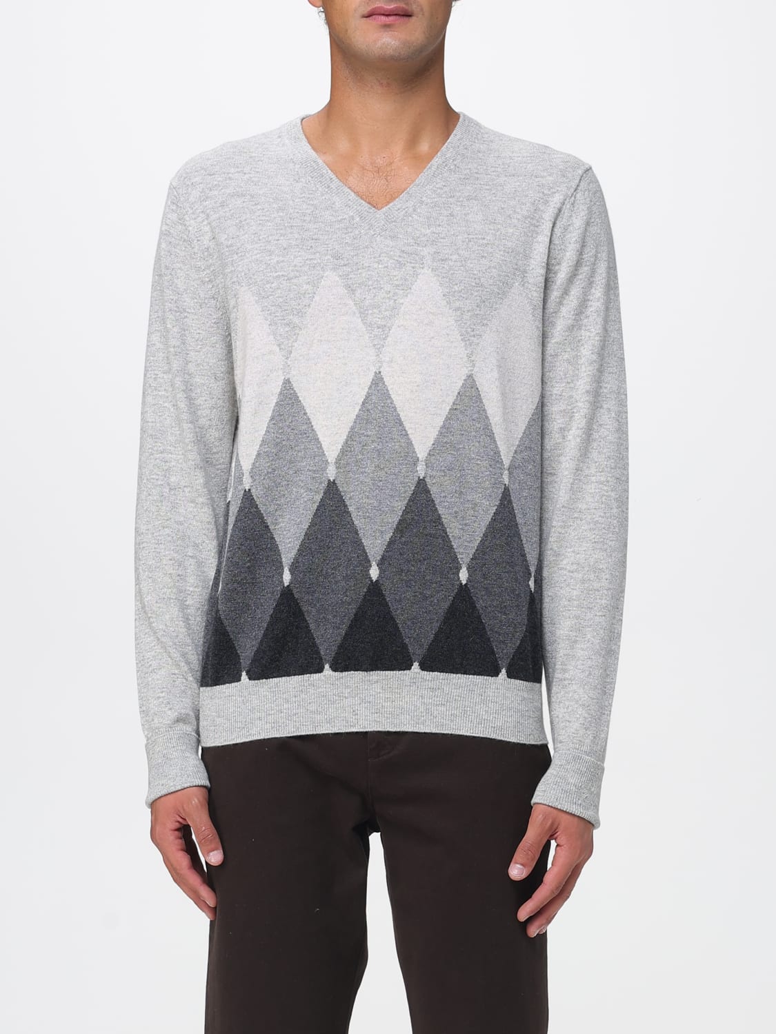 BALLANTYNE JUMPER: Jumper men Ballantyne, Grey - Img 1