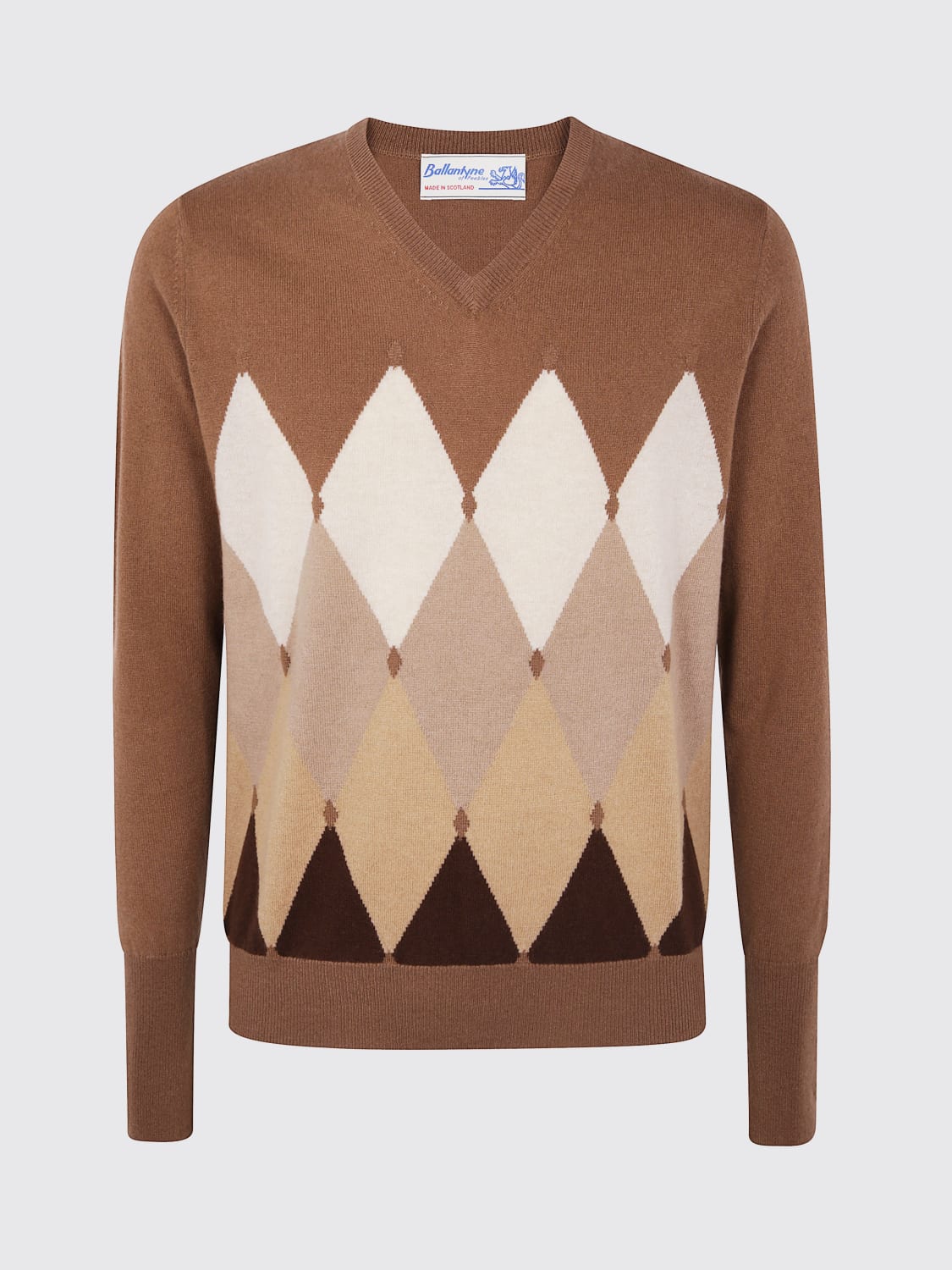 BALLANTYNE PULL: Pull homme Ballantyne, Chameau - Img 1