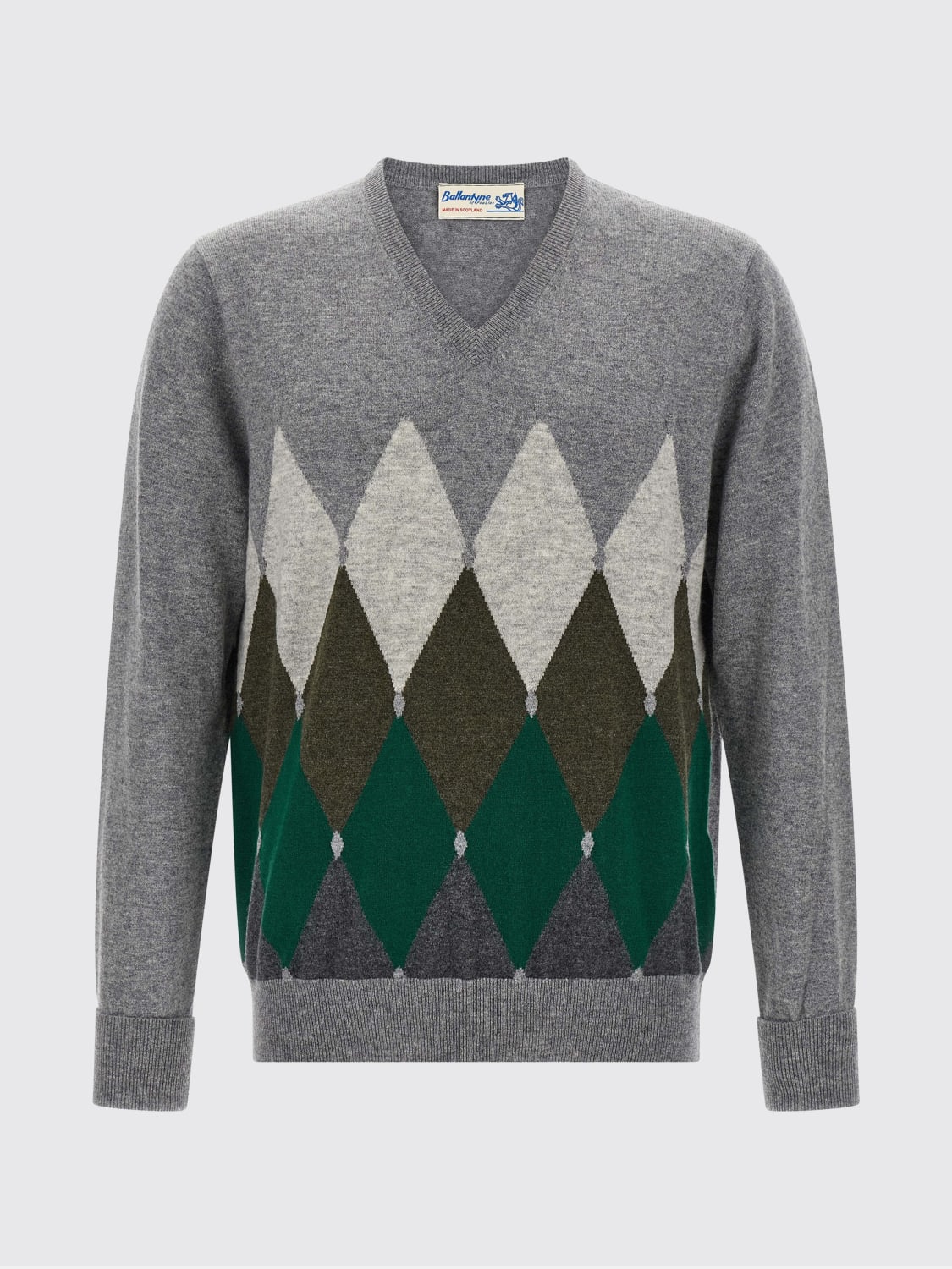 BALLANTYNE SWEATER: Sweater men Ballantyne, Grey 1 - Img 1