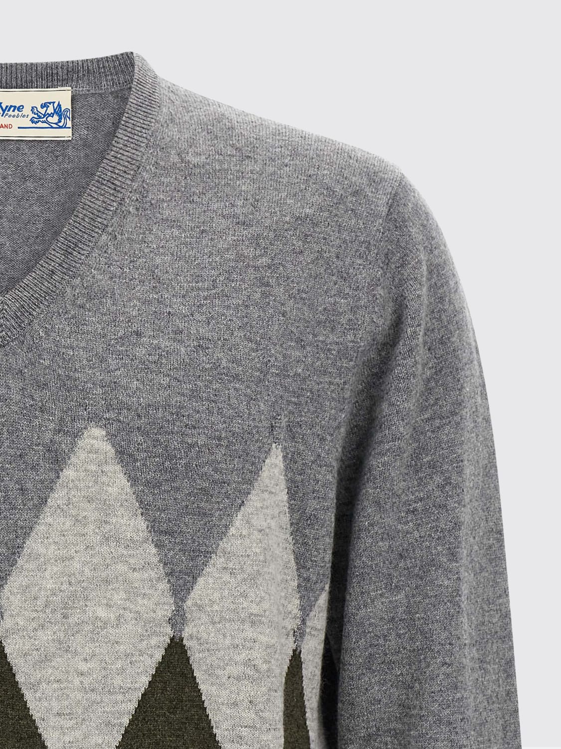 BALLANTYNE SWEATER: Sweater men Ballantyne, Grey 1 - Img 3