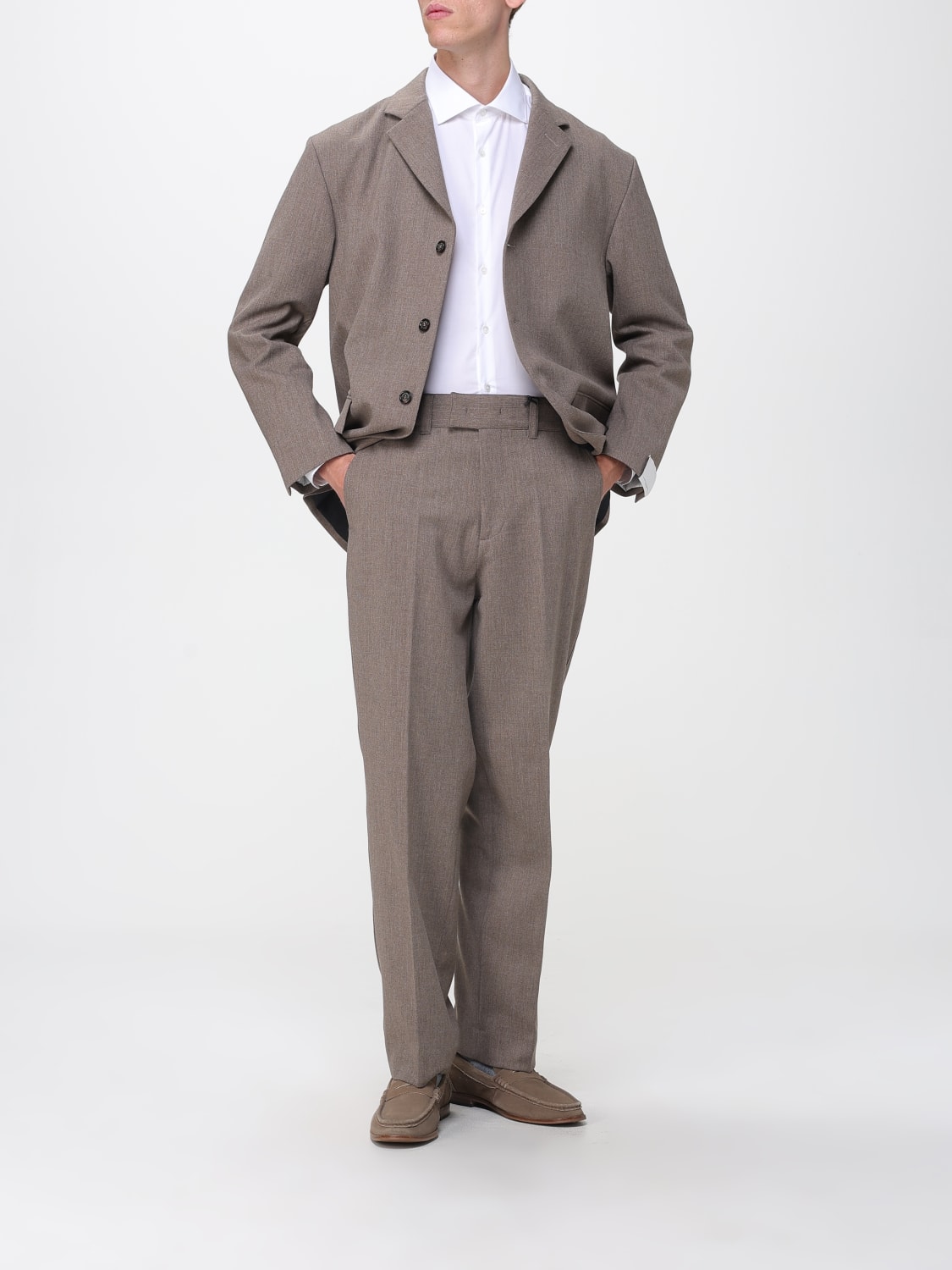 PAOLO PECORA TROUSERS: Trousers men Paolo Pecora, Sand - Img 2