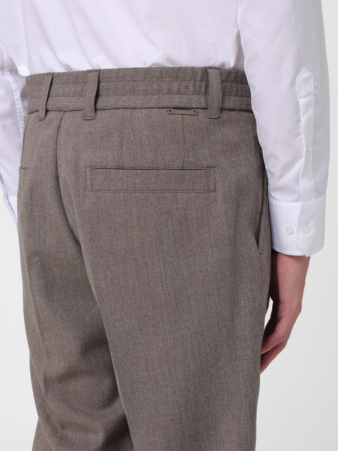 PAOLO PECORA TROUSERS: Trousers men Paolo Pecora, Sand - Img 4