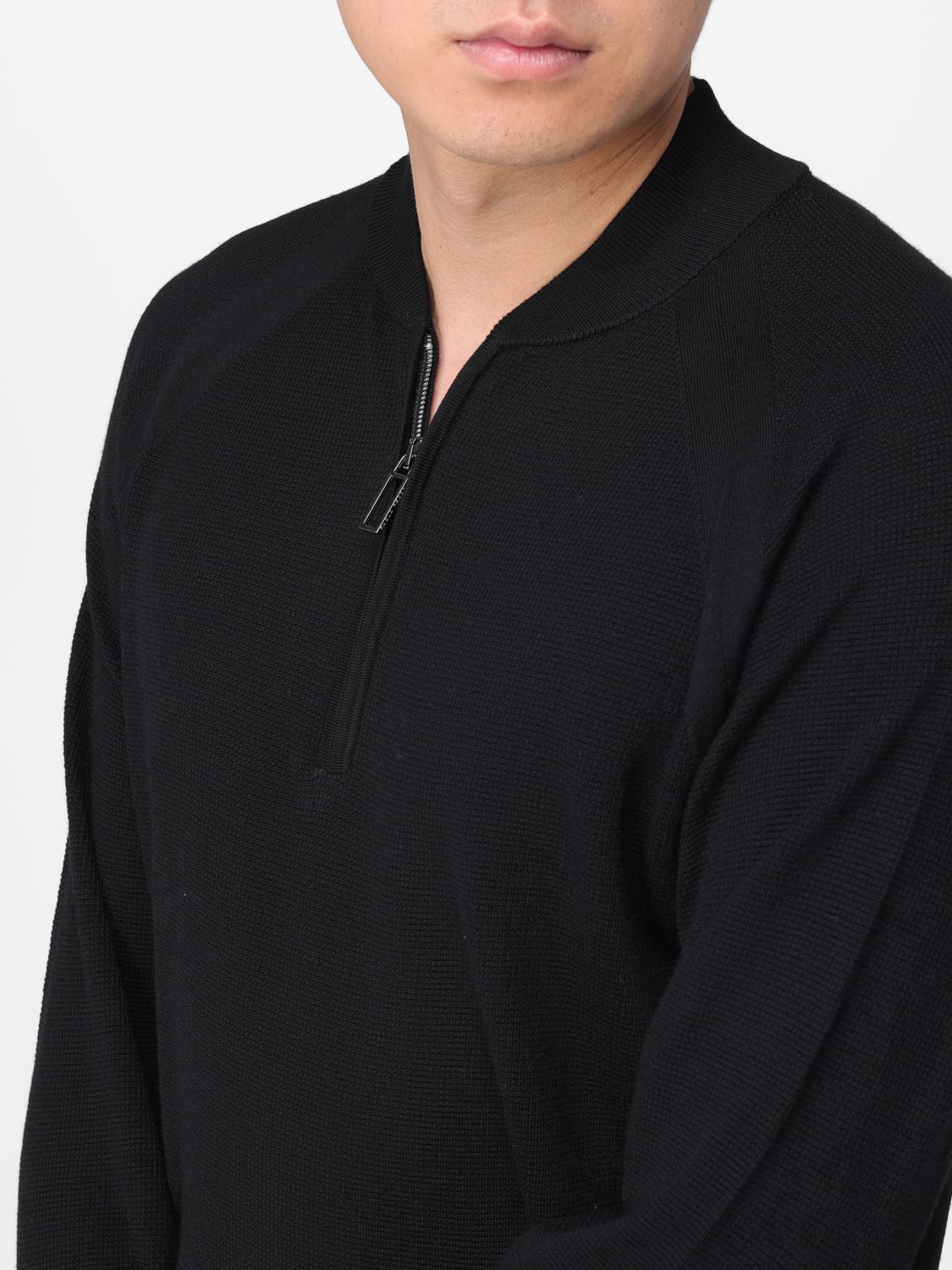 PAOLO PECORA SWEATER: Jacket men Paolo Pecora, Black - Img 3