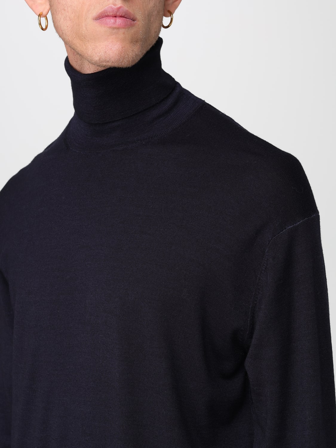 PAOLO PECORA SWEATER: Polo shirt men Paolo Pecora, Blue - Img 3