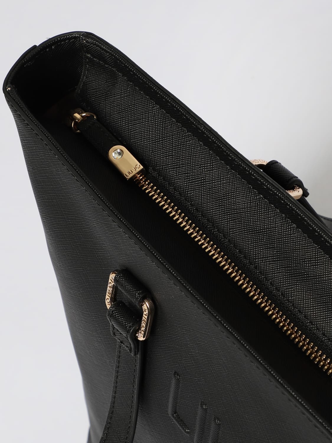 LIU JO BORSA TOTE: Borsa a spalla tote in eco pelle Liu Jo, Nero - Img 3